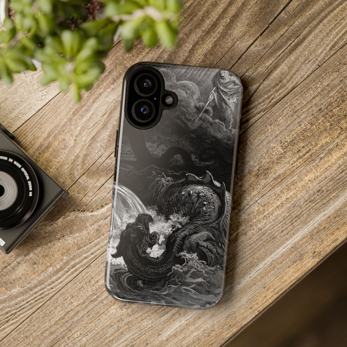 The Destruction of Leviathan by Gustave Doré - iPhone Tough Case