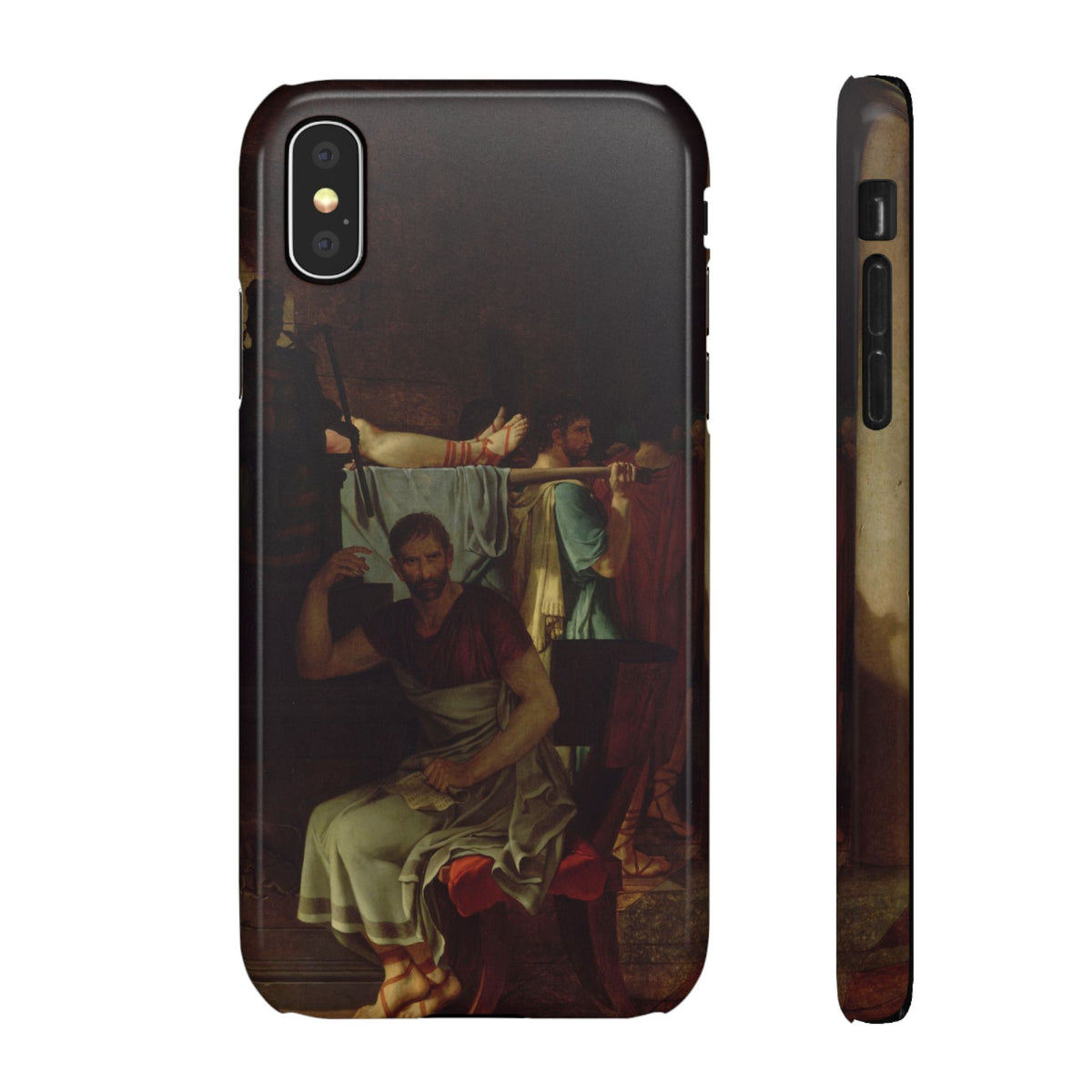 The Lictors Bring to Brutus the Bodies of His Sons I by Jacques-Louis David - iPhone Slim Case
