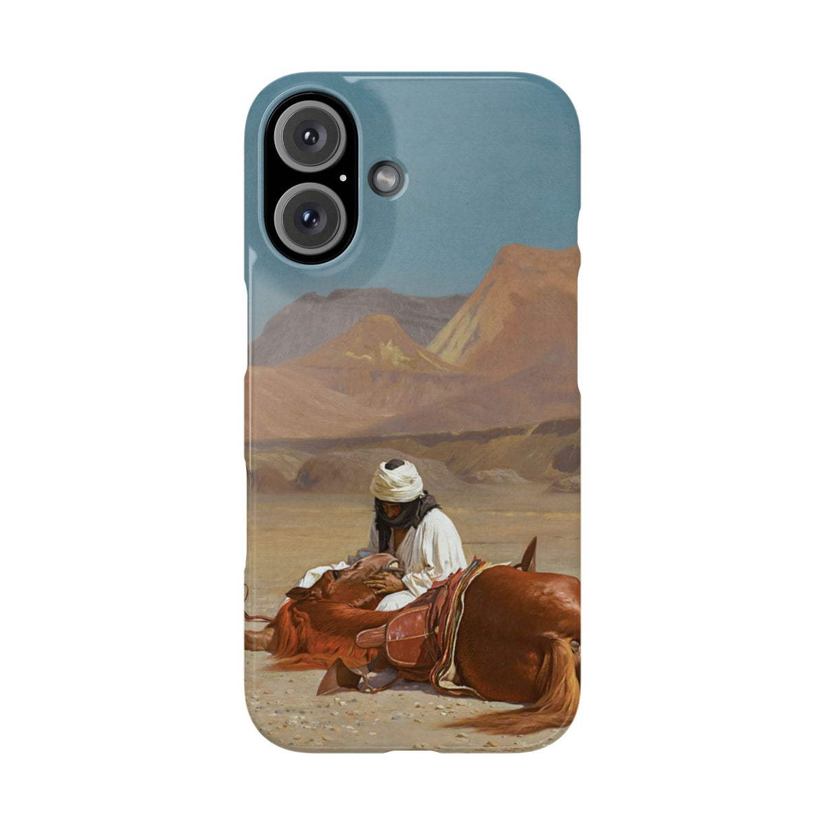 Rider and his Steed in the Desert by Jean-Leon Gerome - iPhone Slim Case
