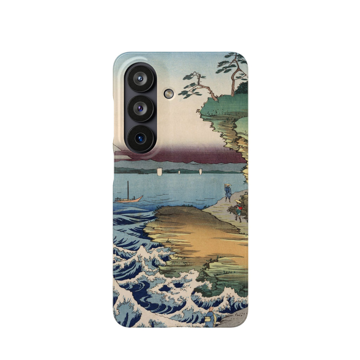 The Hota Coast in Awa Province by Utagawa Hiroshige - Samsung Slim Case