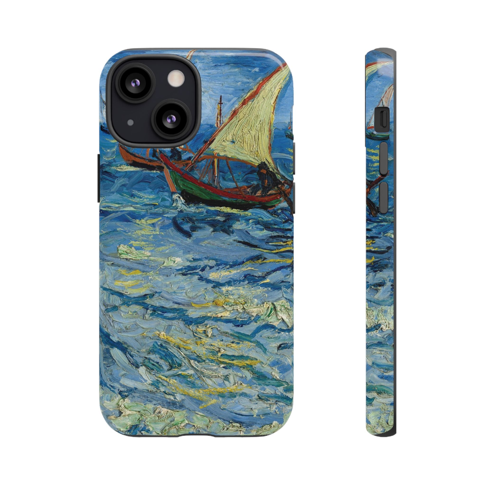 Fishing Boats at Sea by Vincent van Gogh - iPhone Tough Case