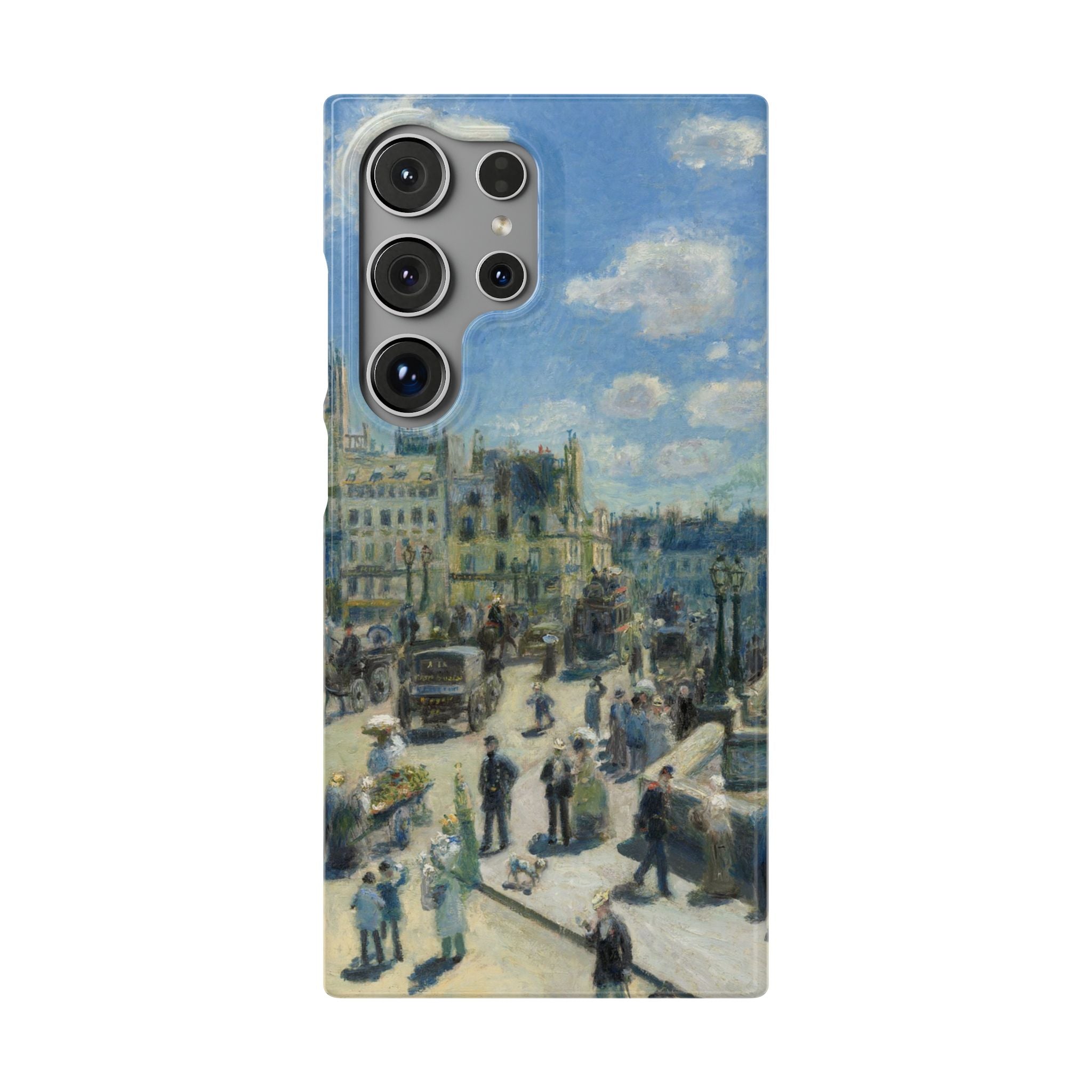 Pont Neuf Paris by Pierre Auguste Renoir - Samsung Slim Case