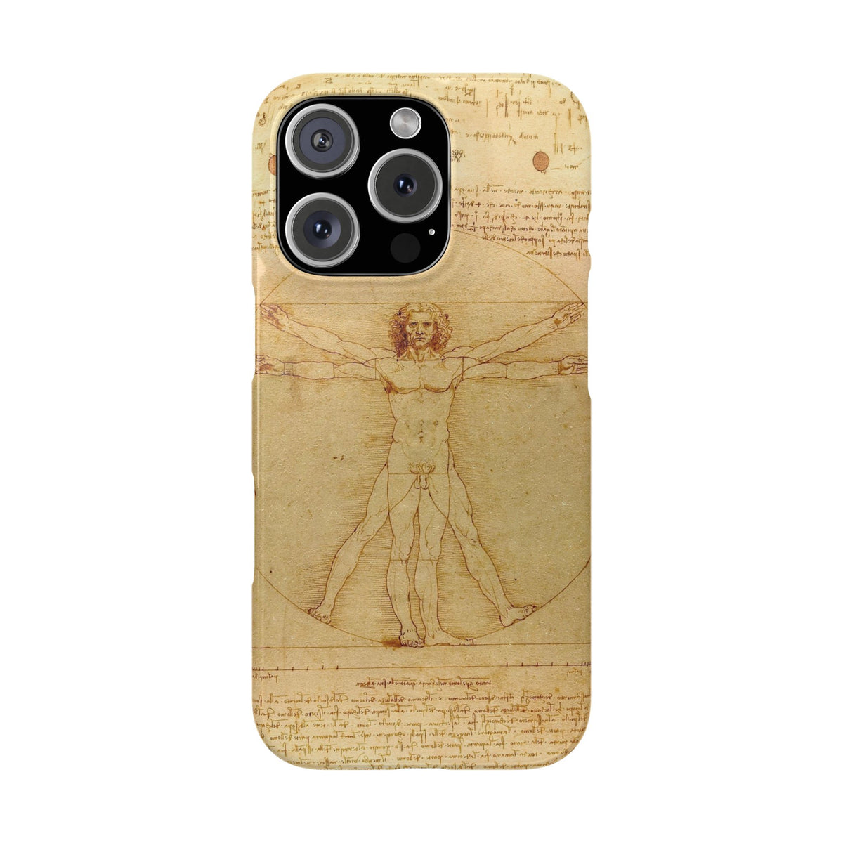 The Vitruvian Man by Leonardo da Vinci - iPhone Slim Case