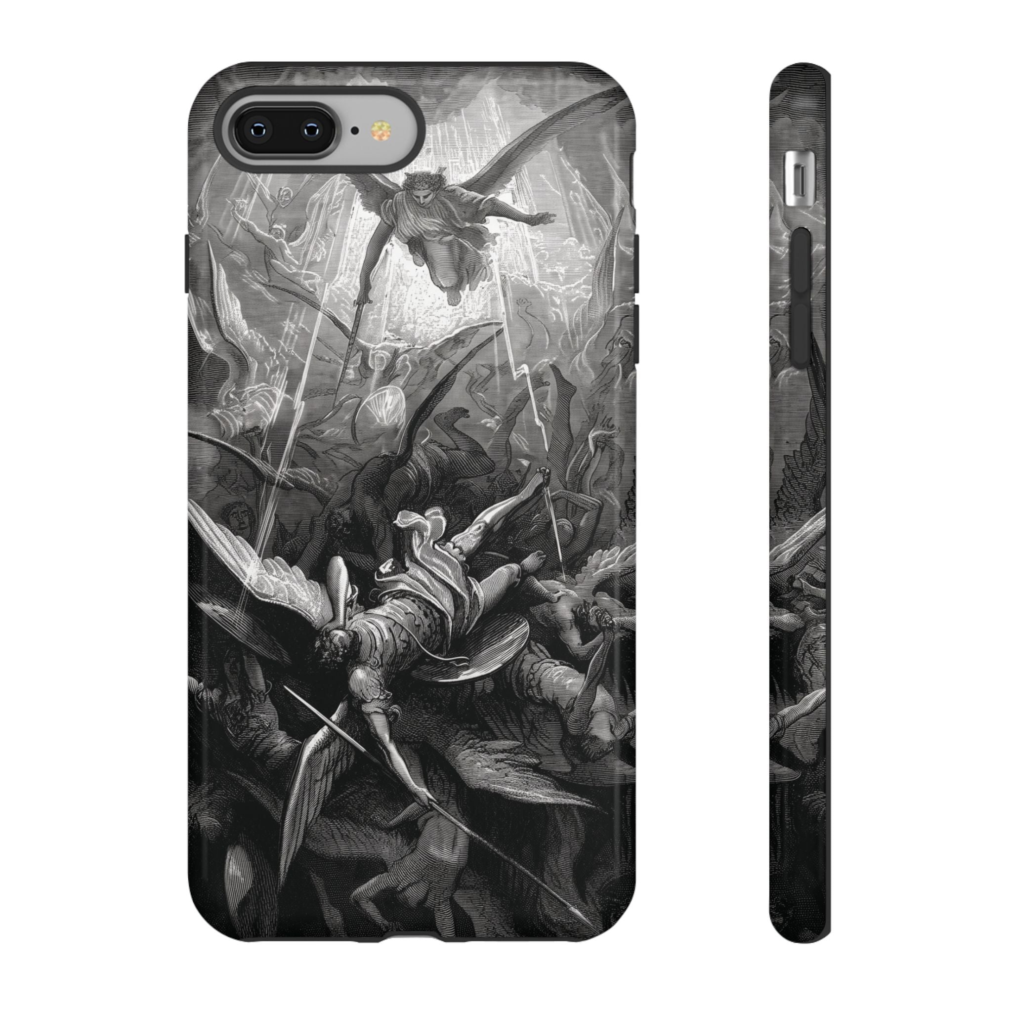 Paradise Lost | The Battle in Heaven by Gustave Doré - iPhone Tough Case