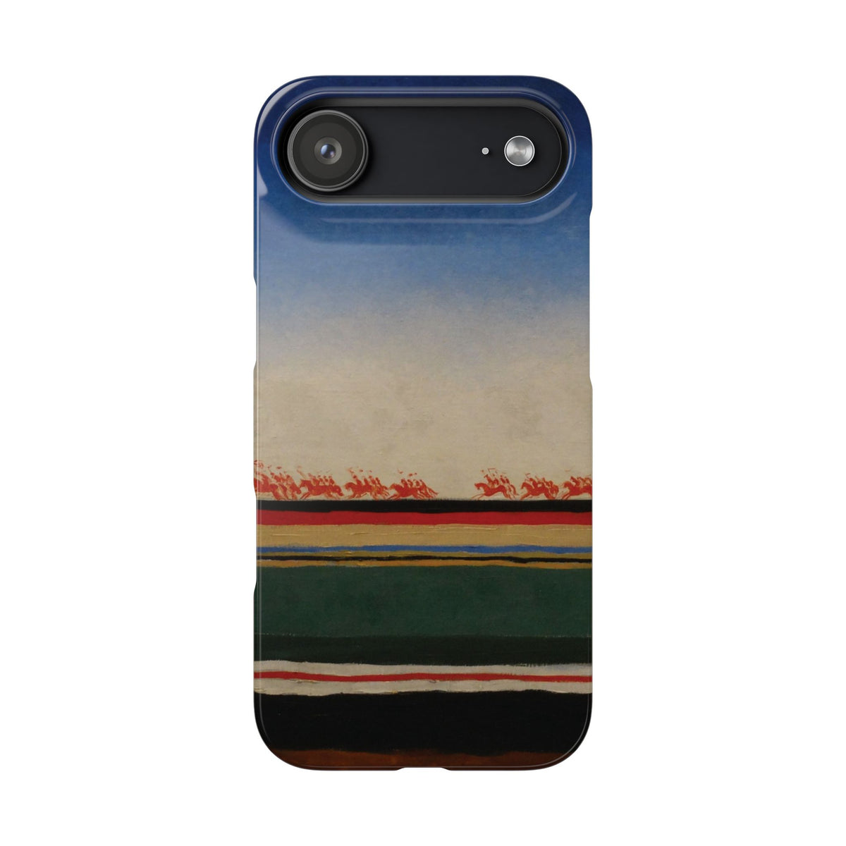 Red Cavalry Riding by Kazimir Malevich - iPhone Slim Case