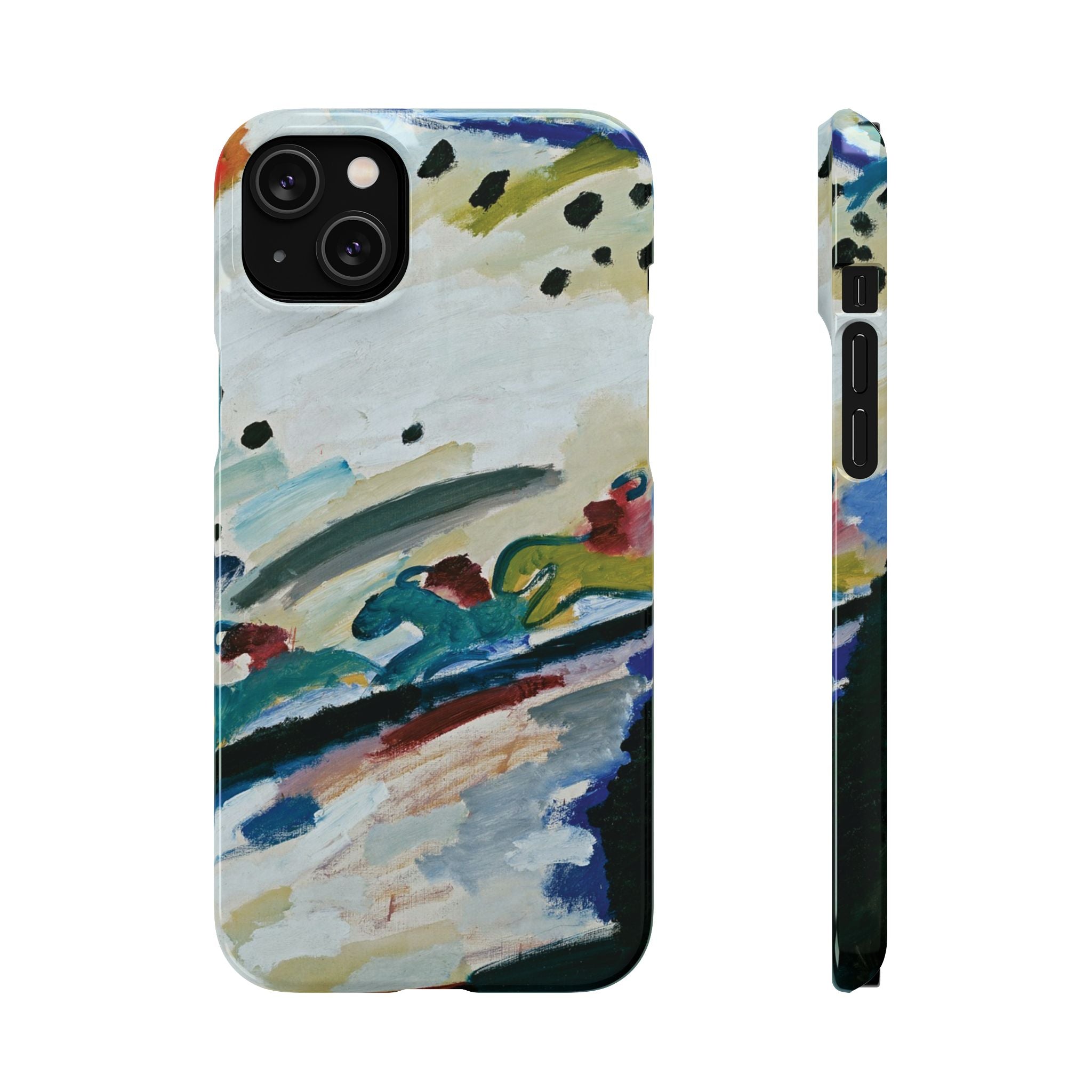Romantic Landscape by Vasily Kandinsky - iPhone Slim Case
