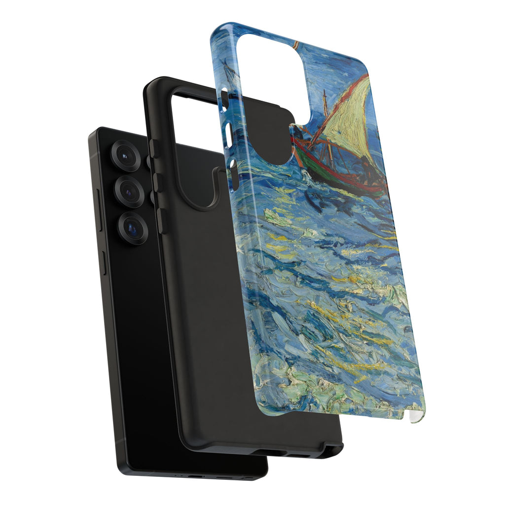 Fishing Boats at Sea by Vincent van Gogh - Samsung Tough Case