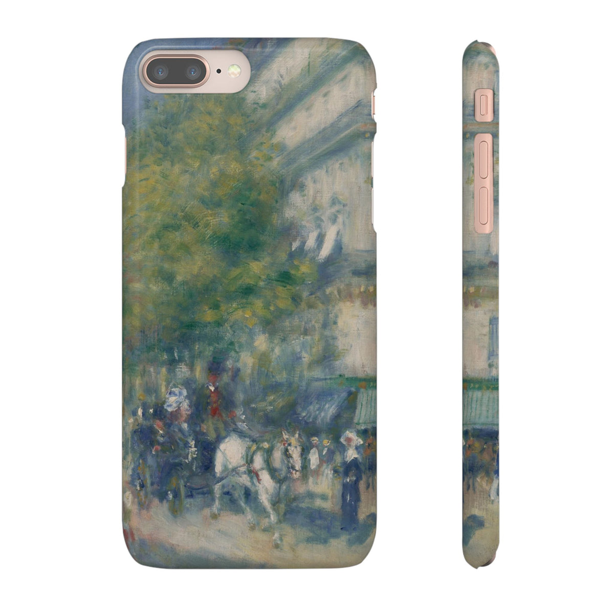 The Grands Boulevards by Pierre Auguste Renoir - iPhone Slim Case
