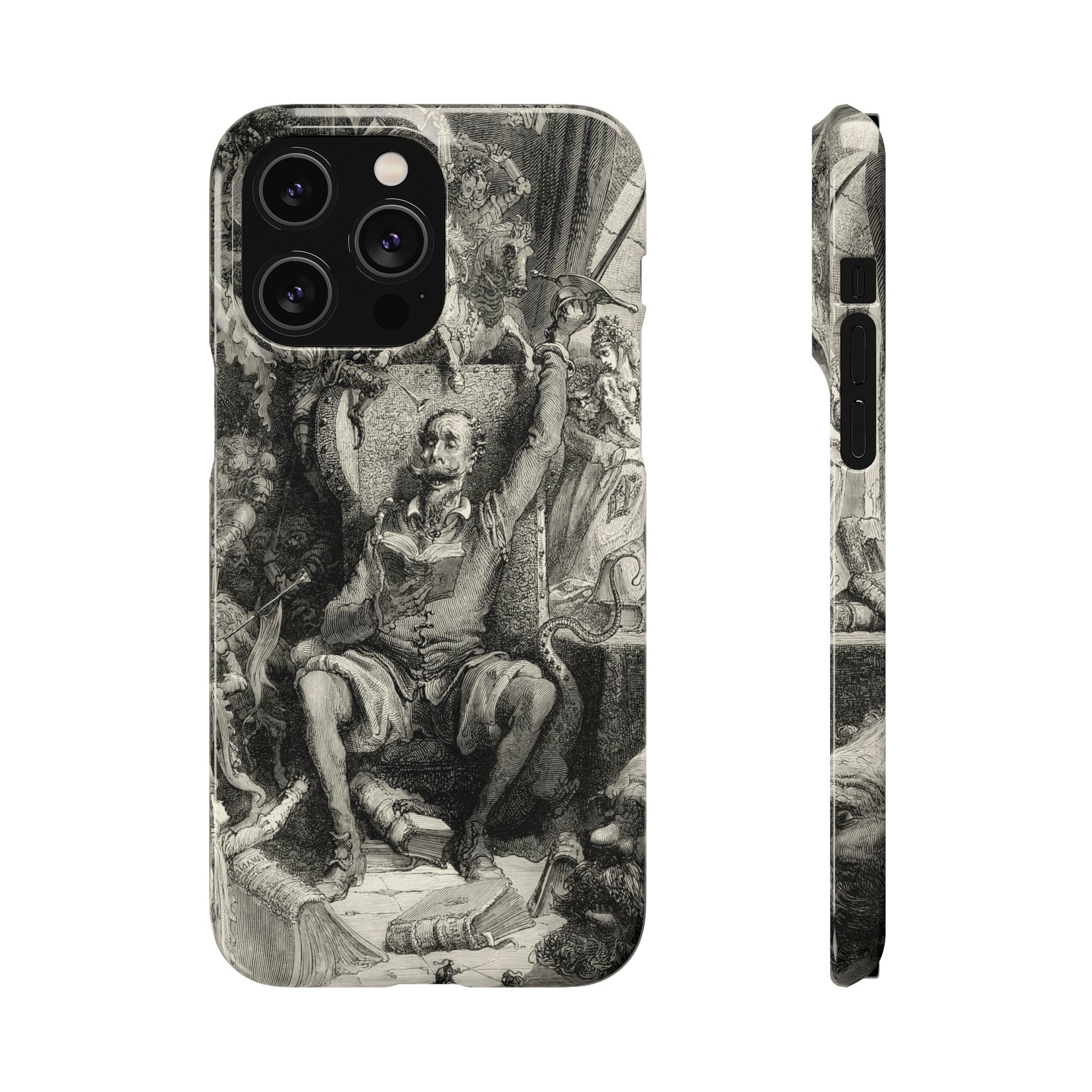 Don Quixote and His Visions by Gustave Doré - iPhone Slim Case
