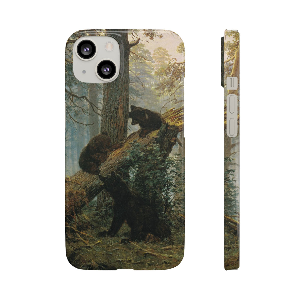 Morning in a Pine Forest by Ivan Ivanovich Shishkin - iPhone Slim Case