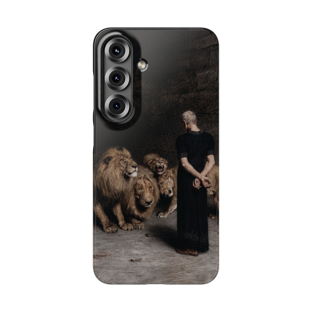 Daniel in the Lion's Den by Briton Riviere - Samsung Slim Case
