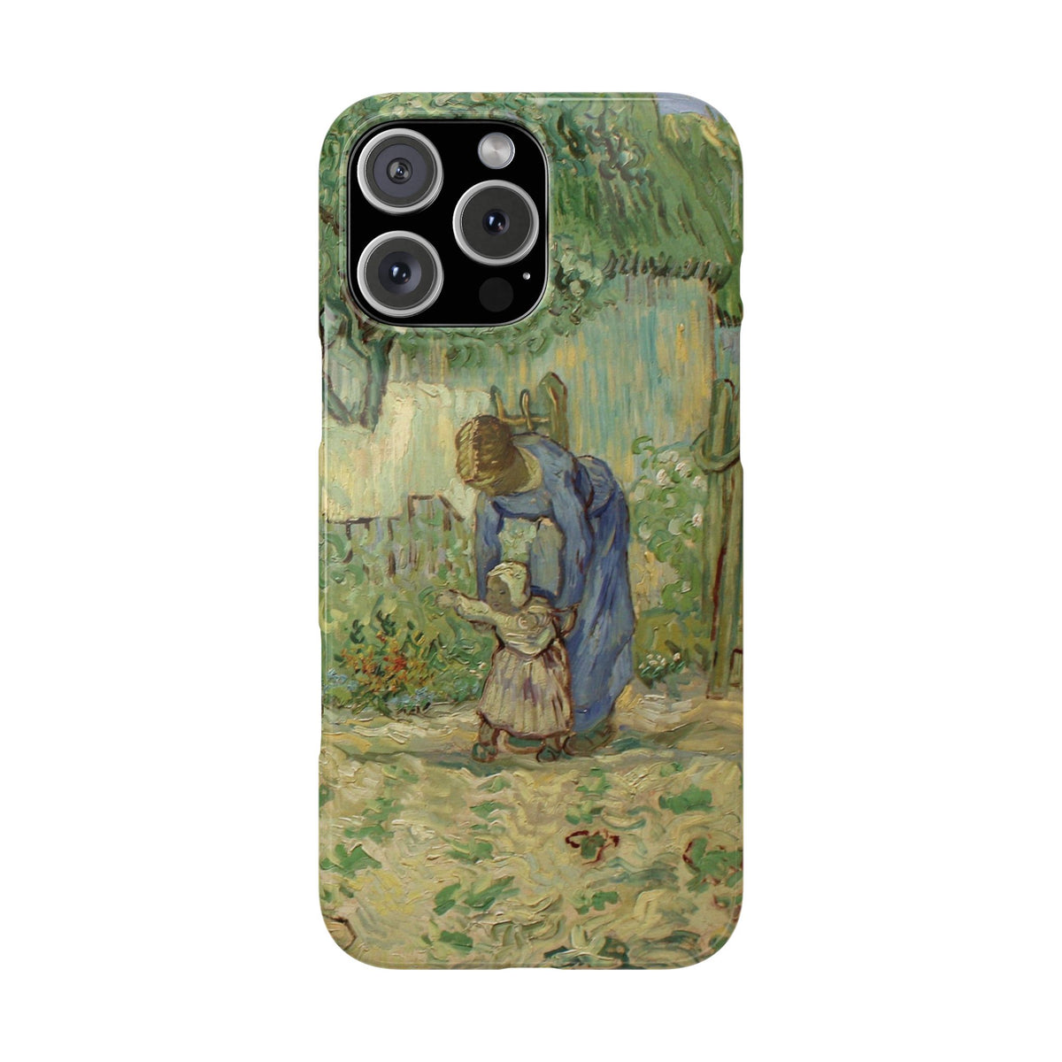 First Steps after Millet by Vincent van Gogh - iPhone Slim Case