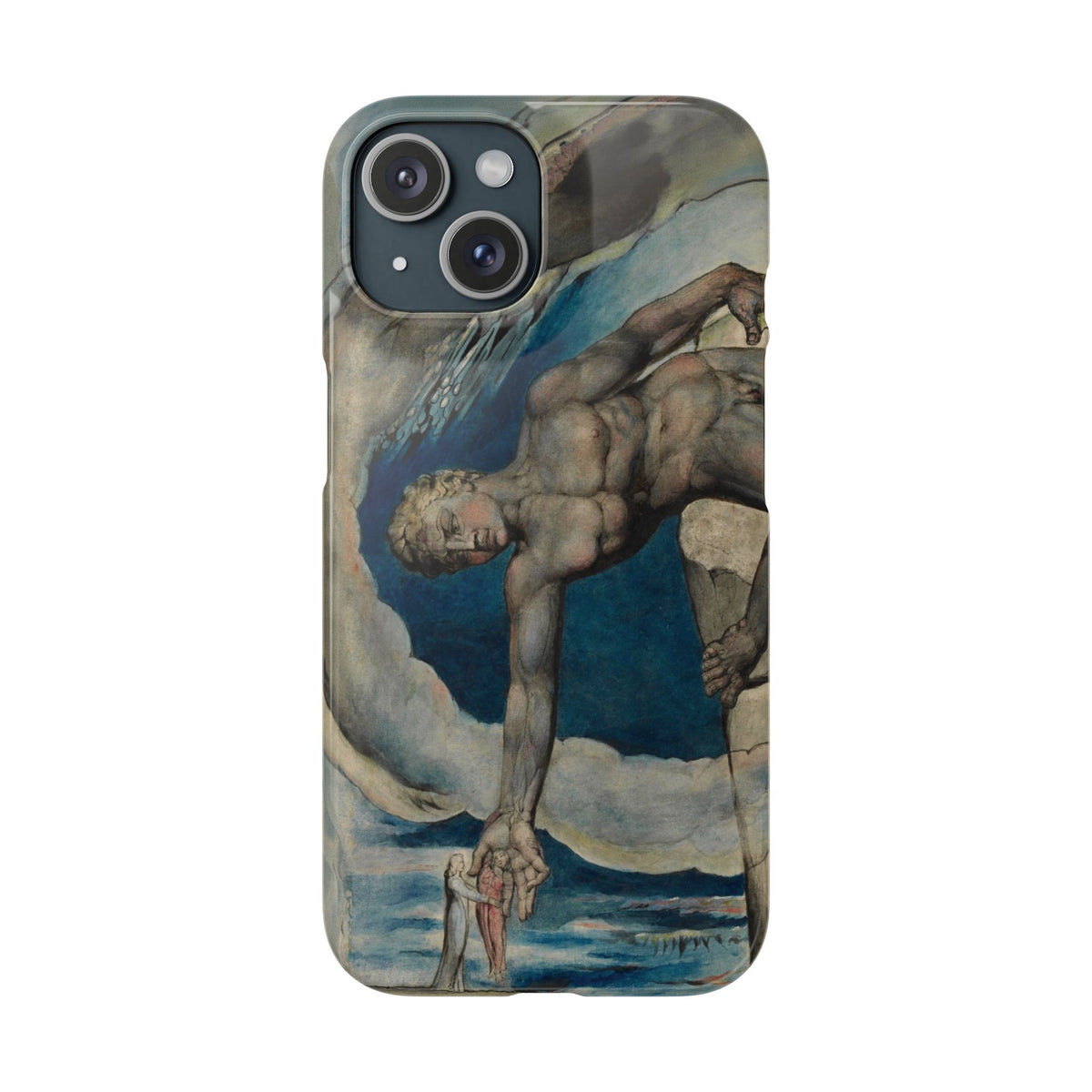 Antaeus setting down Dante and Virgil in the Last Circle of Hell by William Blake - iPhone Slim Case