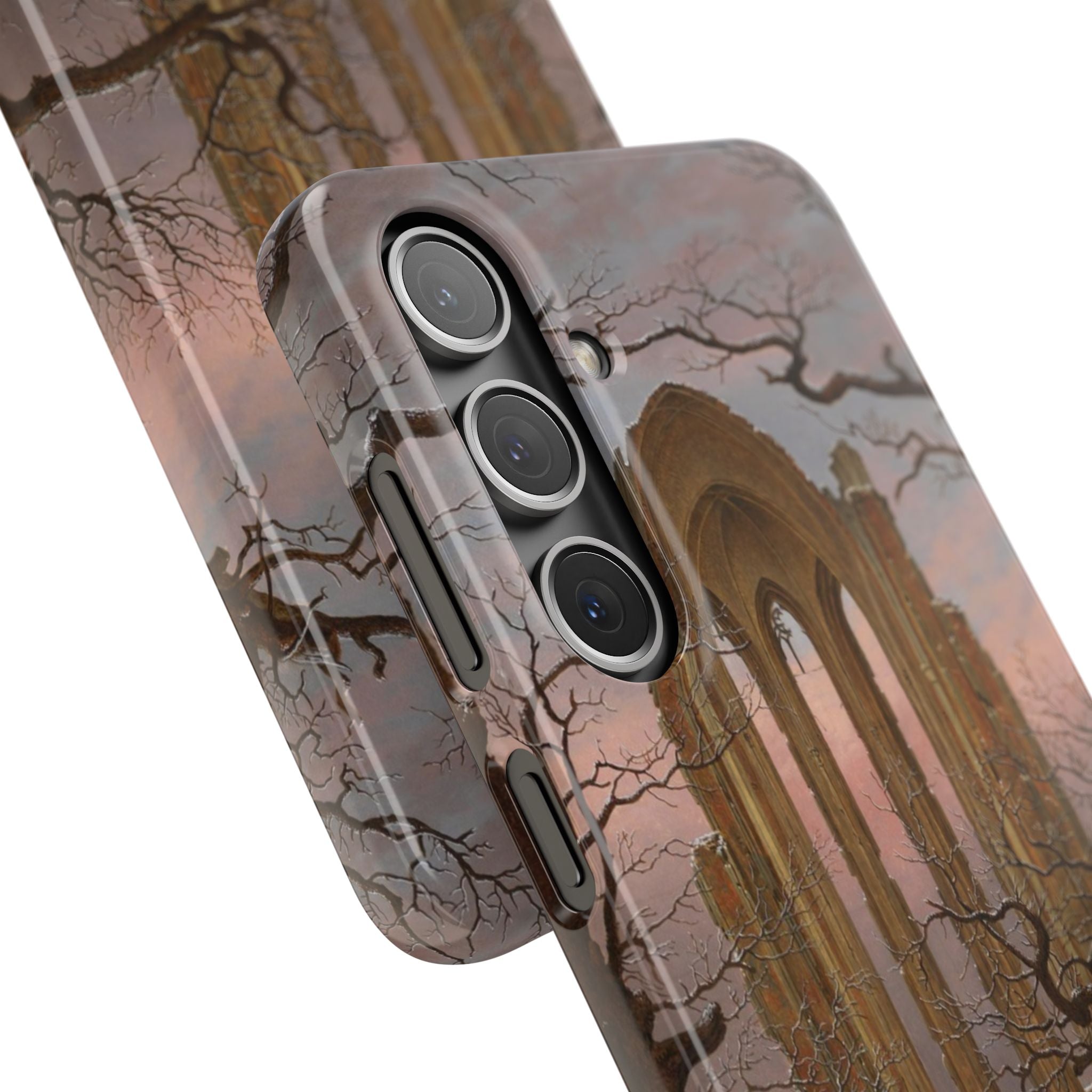 Monastery Graveyard in the Snow by Caspar David Friedrich - Samsung Slim Case
