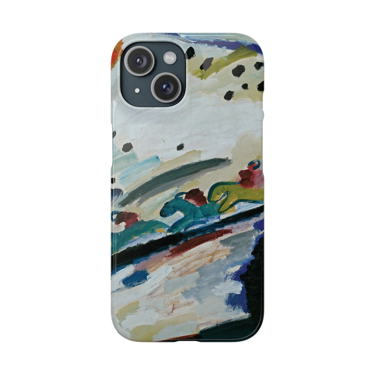 Romantic Landscape by Vasily Kandinsky - iPhone Slim Case