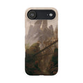Rocky Landscape in the Elbe Sandstone Mountains by Caspar David Friedrich - iPhone Slim Case