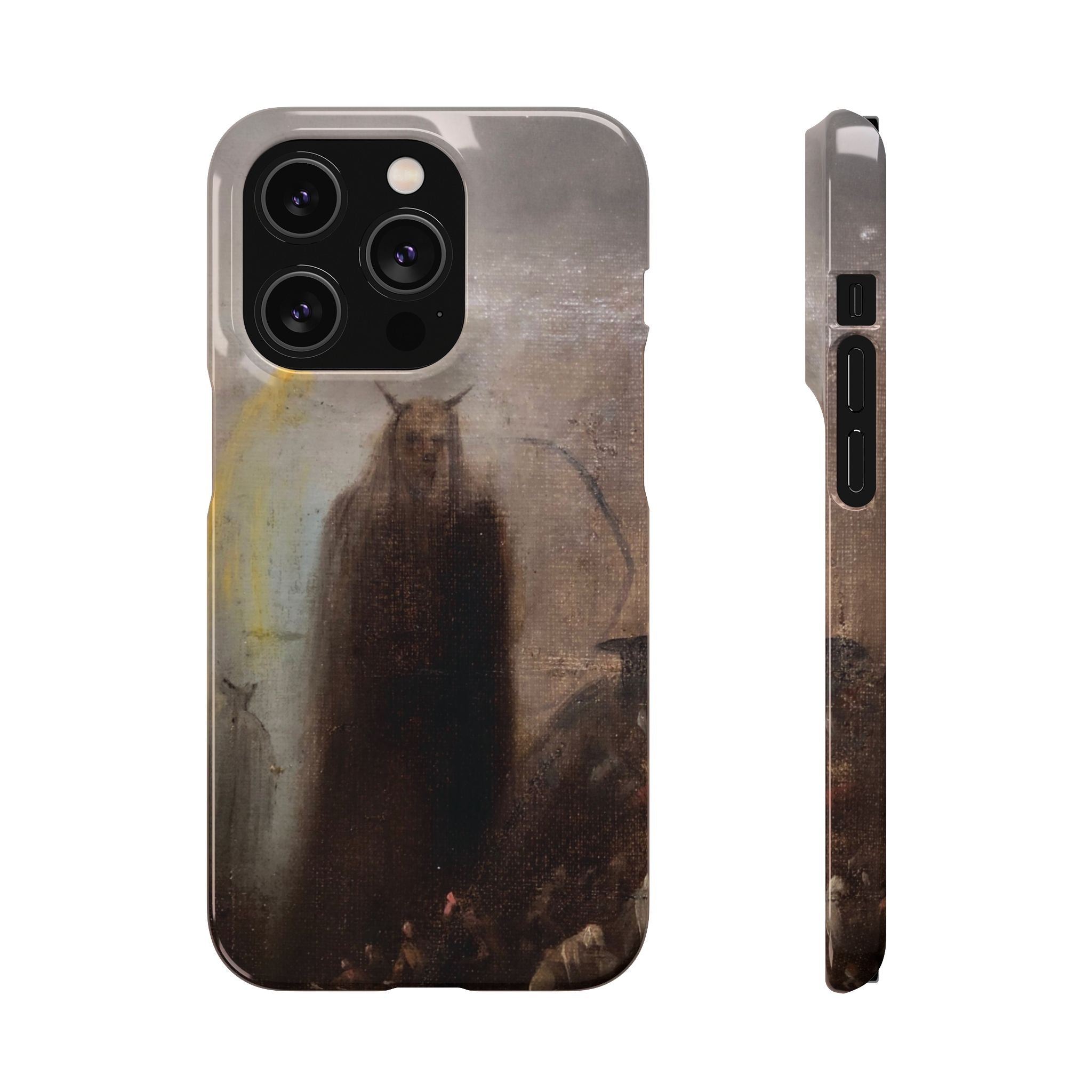 Ghostly Vision by Francisco Goya - iPhone Slim Case