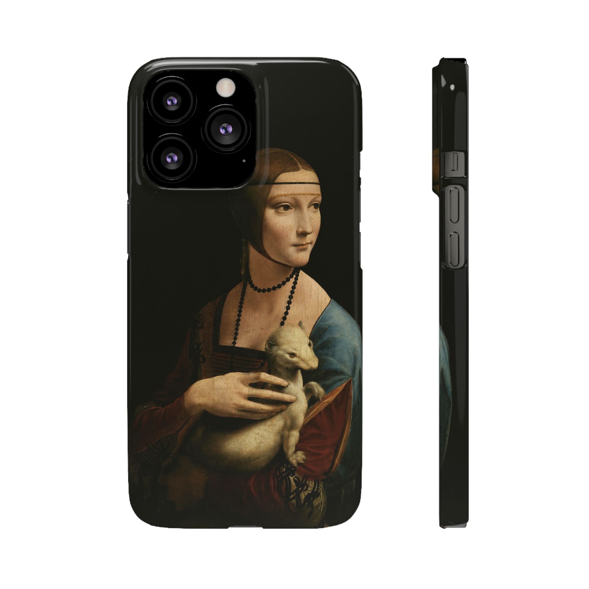 Lady with an Ermine by Leonardo da Vinci - iPhone Slim Case