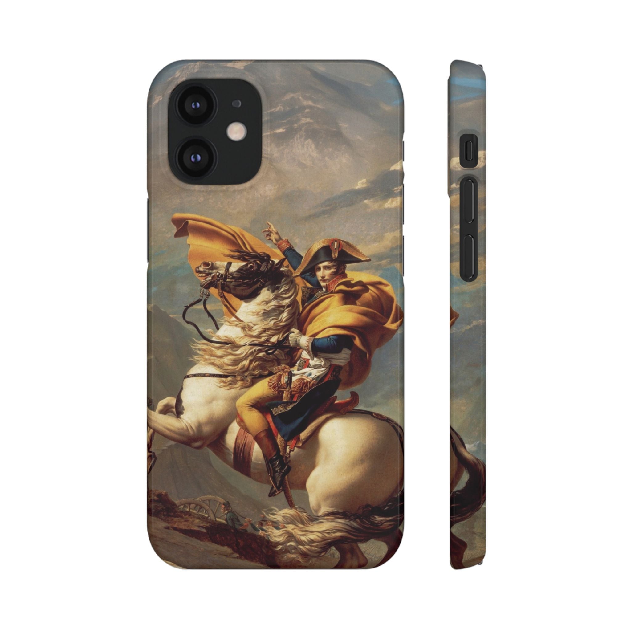 Napoleon at the Saint-Bernard Pass by Jacques-Louis David - iPhone Slim Case