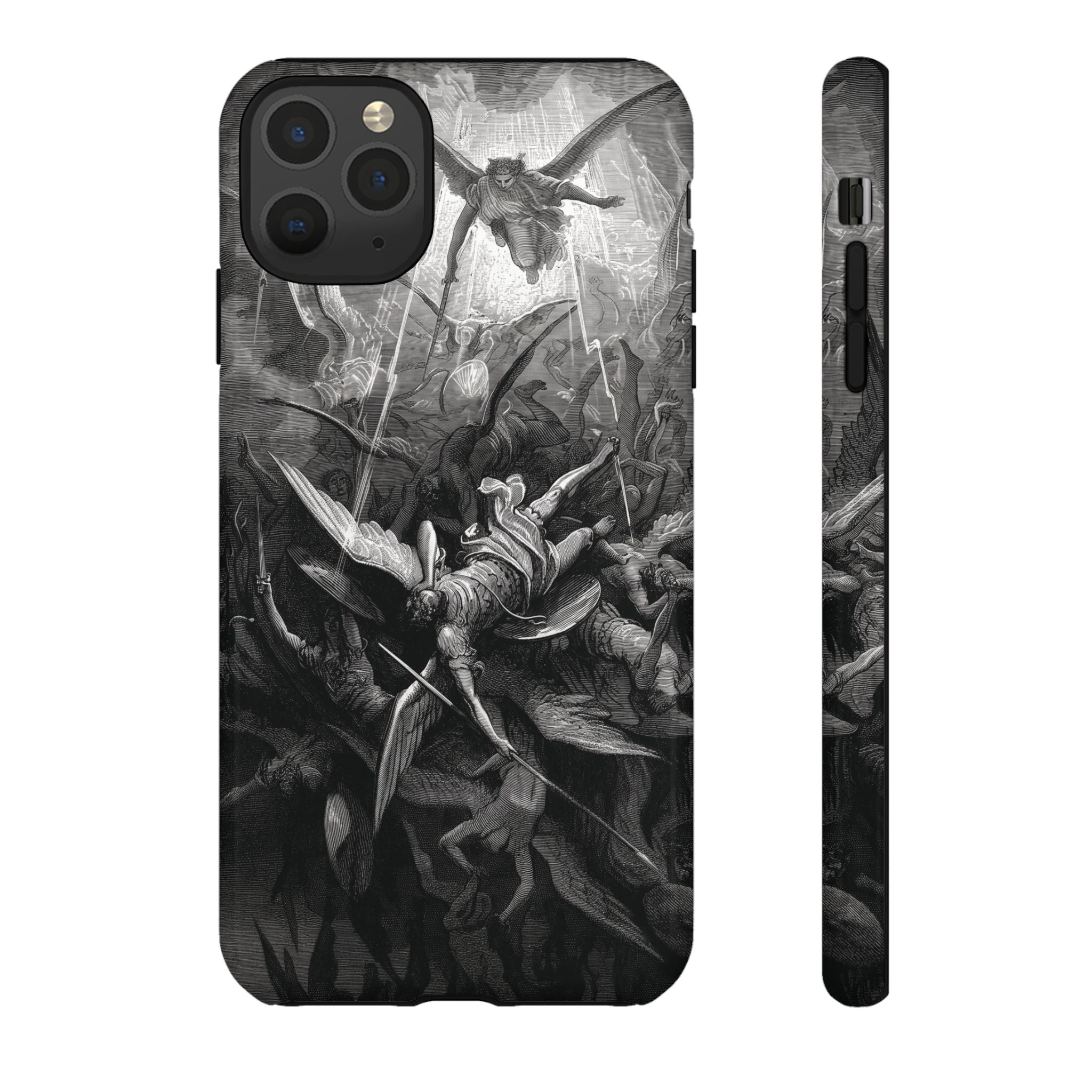 Paradise Lost | The Battle in Heaven by Gustave Doré - iPhone Tough Case