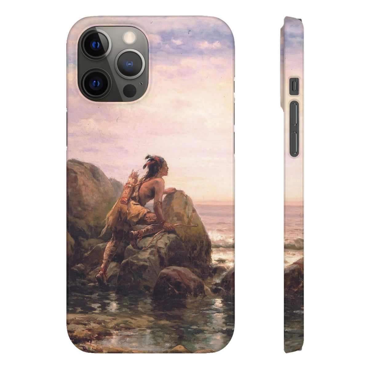 Henrik Hudson entering New York Harbor by Edward Moran - iPhone Slim Case