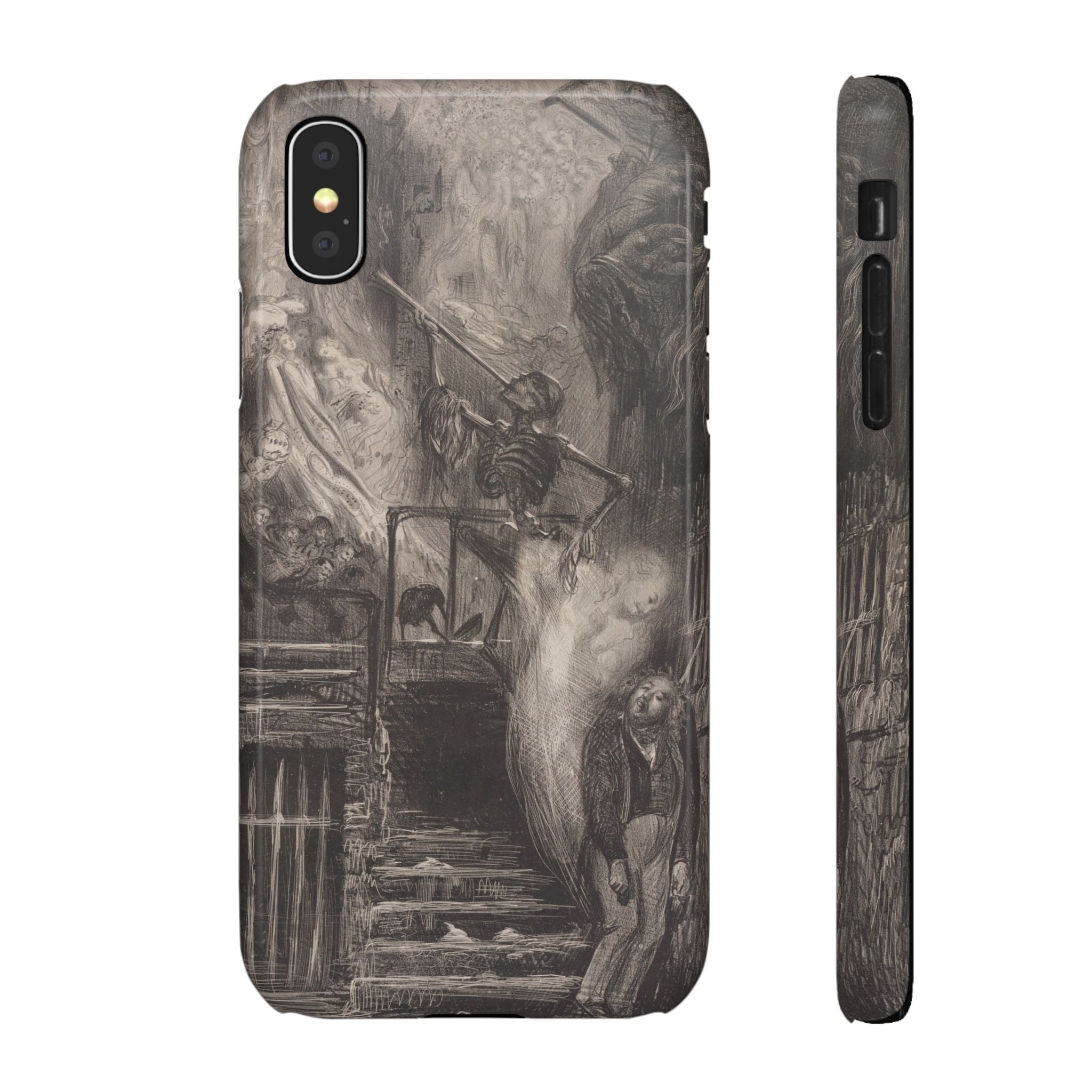 La Rue de la Vieille Lanterne by Gustave Doré - iPhone Slim Case