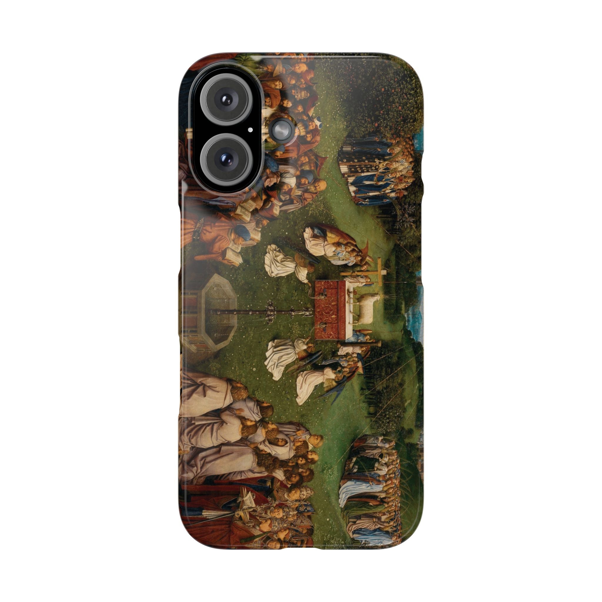 Adoration of the Lamb from the Ghent Altarpiece by Hubert van Eyck- iPhone Slim Case