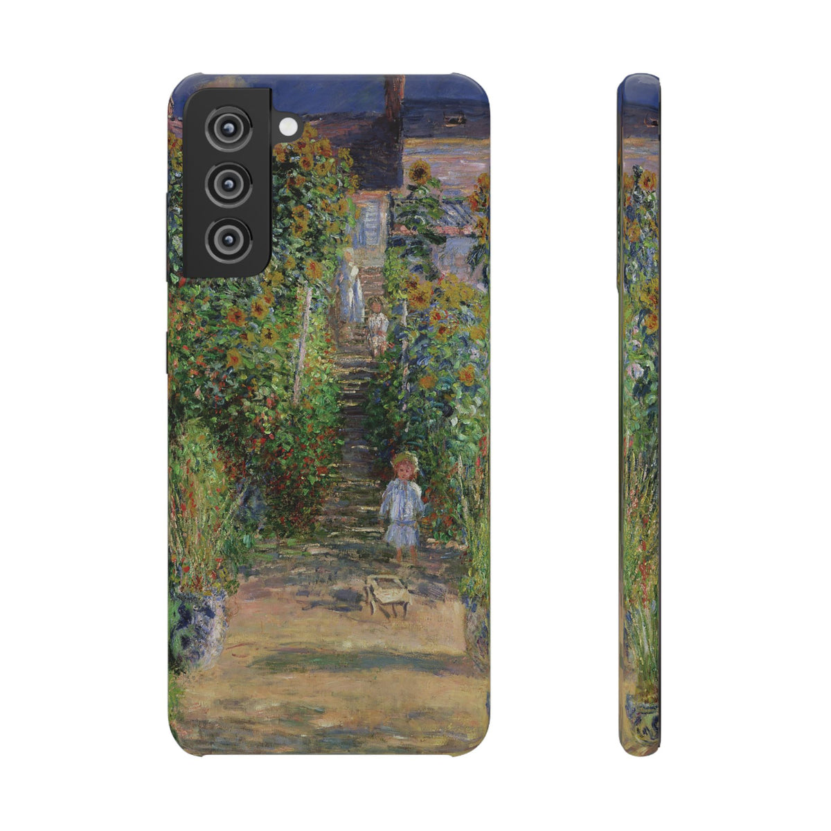 Monets Garden at Vetheuil by Claude Monet - Samsung Slim Case