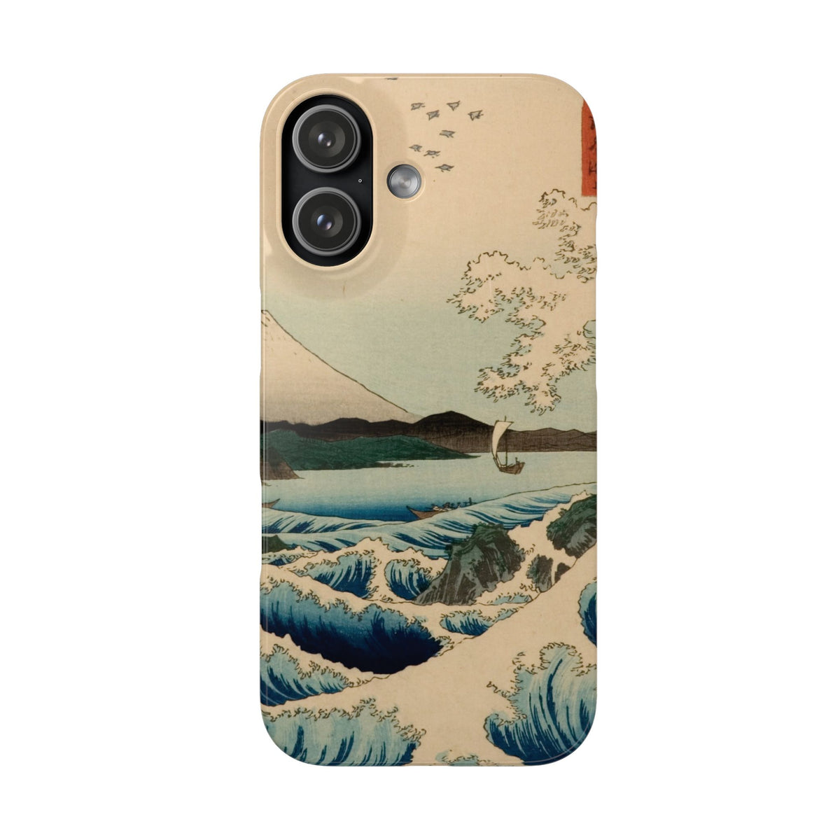 The Sea at Satta in Suruga Province by Utagawa Hiroshige - iPhone Slim Case