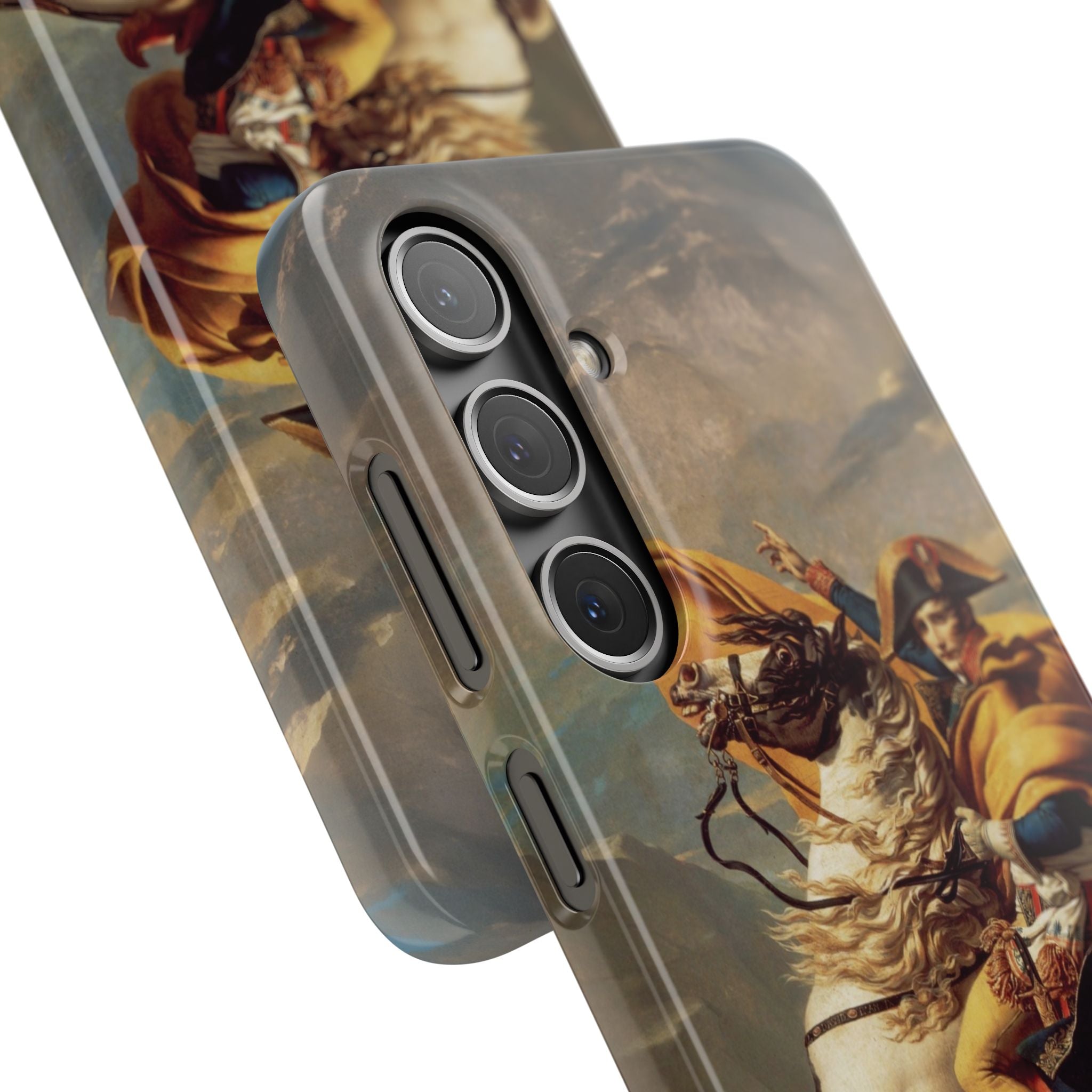 Napoleon at the Saint-Bernard Pass by Jacques-Louis David - Samsung Slim Case