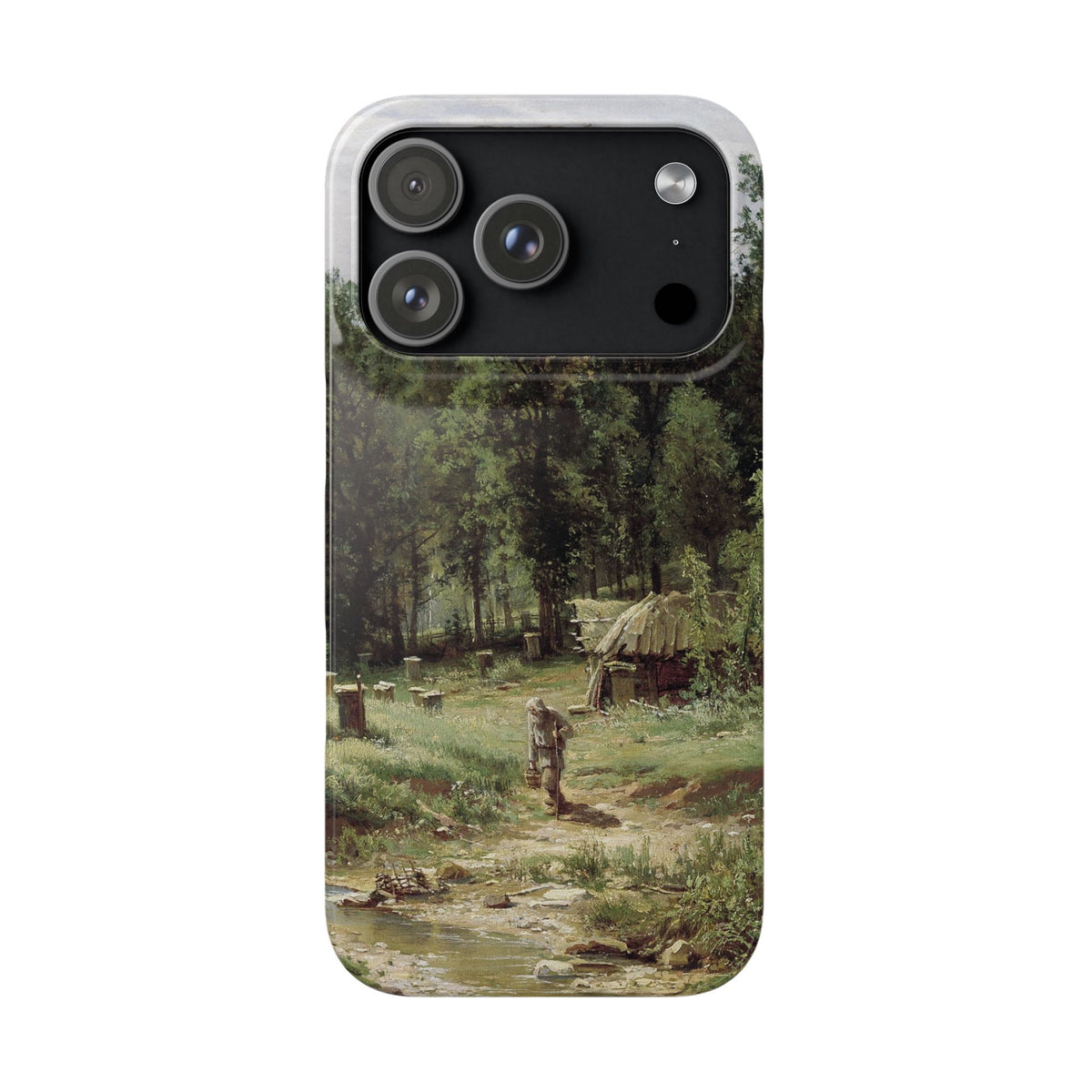 An Apiary in the Forest by Ivan Ivanovich Shishkin - iPhone Slim Case