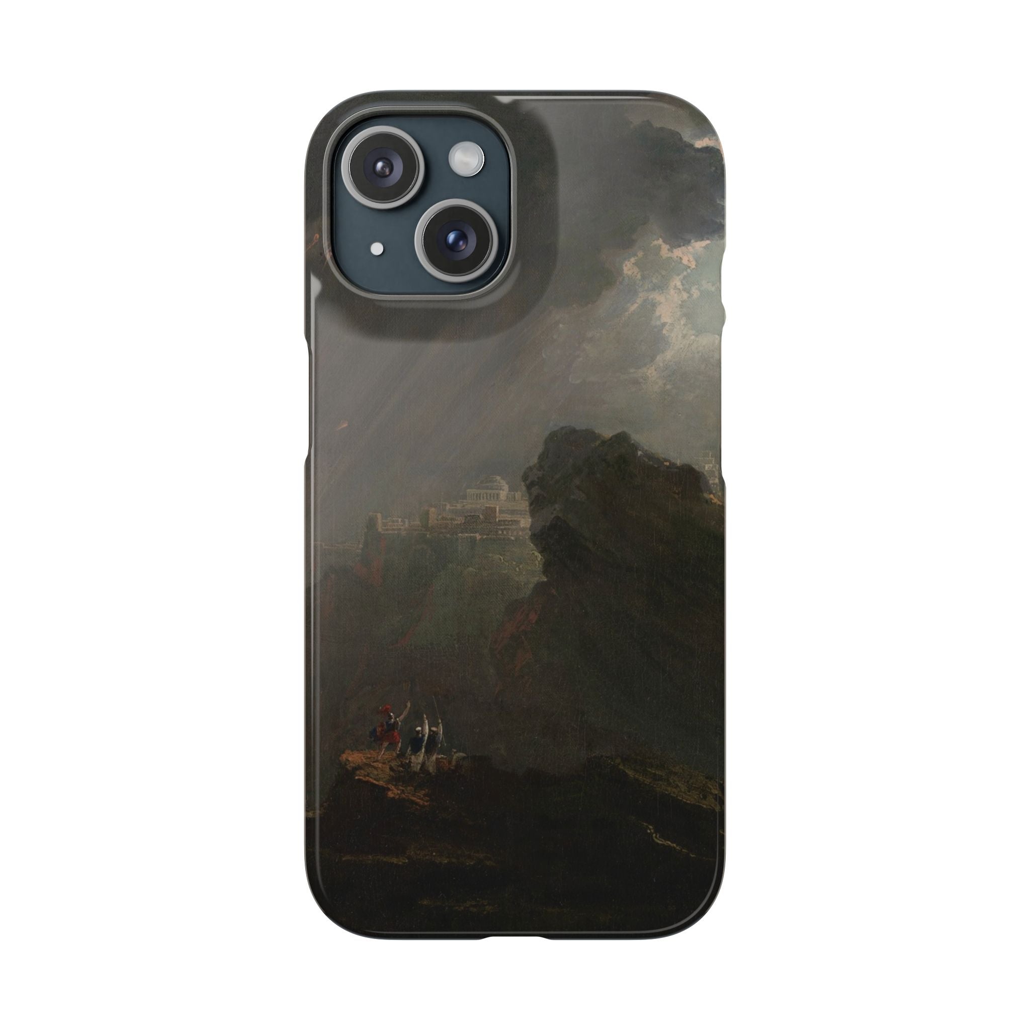 Joshua Commanding the Sun to Stand Still by John Martin - iPhone Slim Case