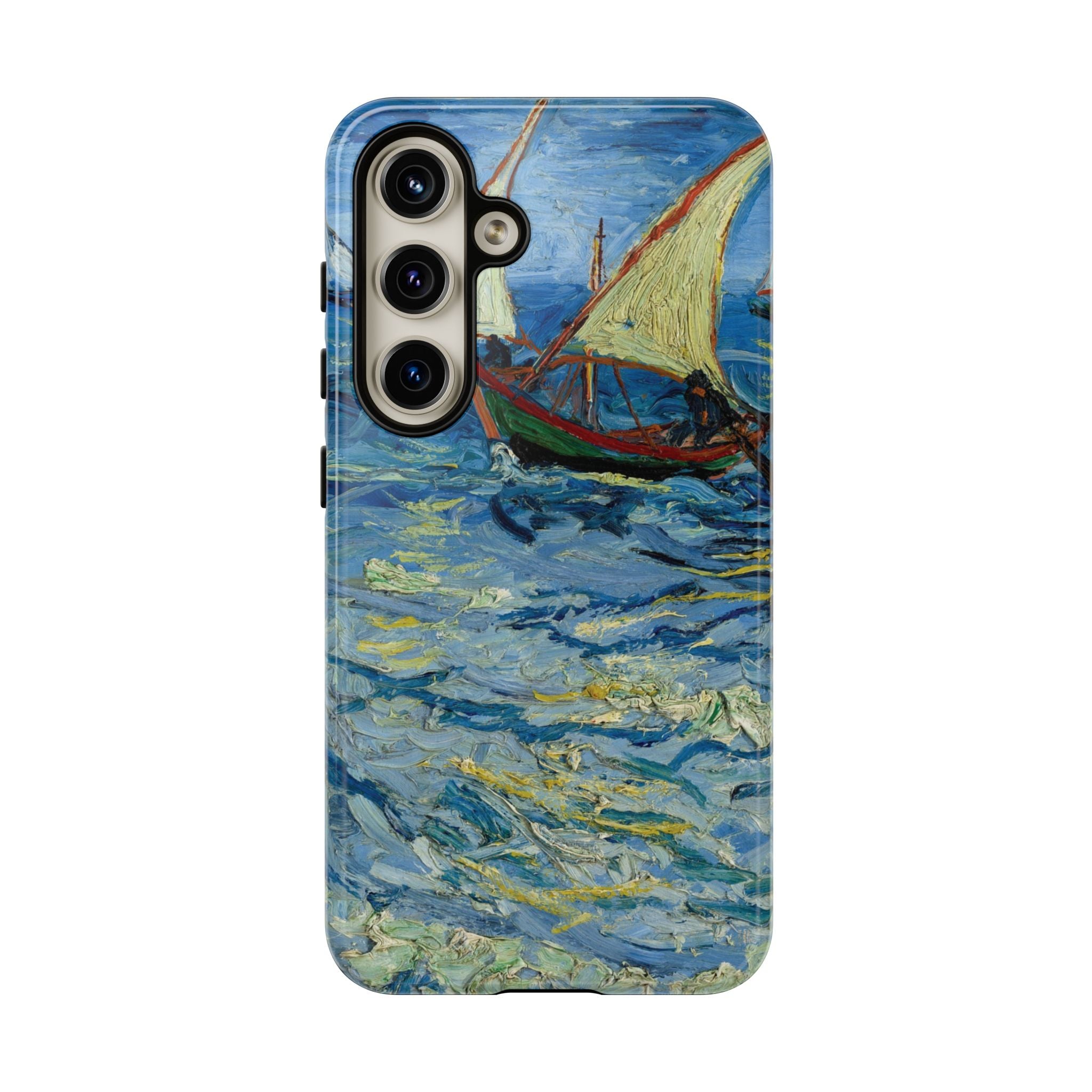 Fishing Boats at Sea by Vincent van Gogh - Samsung Tough Case