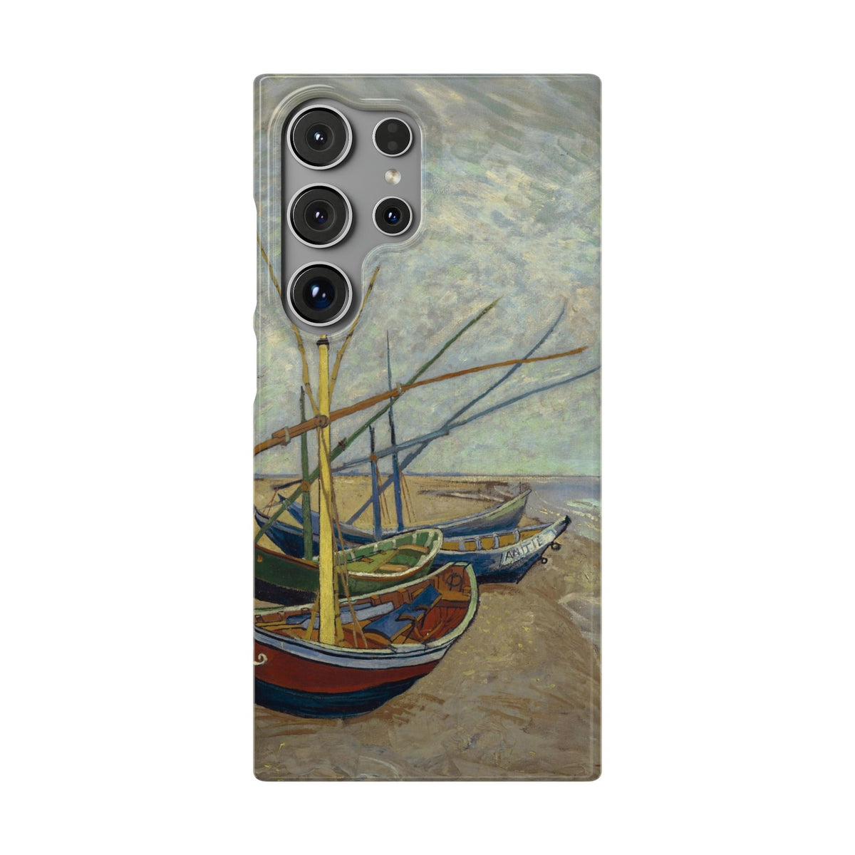 Fishing Boats on the Beach by Vincent van Gogh - Samsung Slim Case