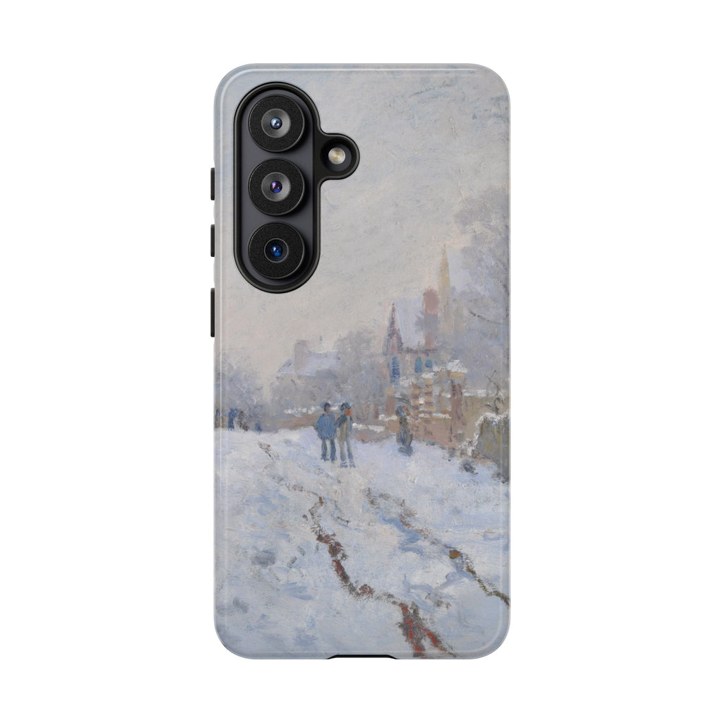 Snow Scene at Argenteuil by Claude Monet - Samsung Tough Case