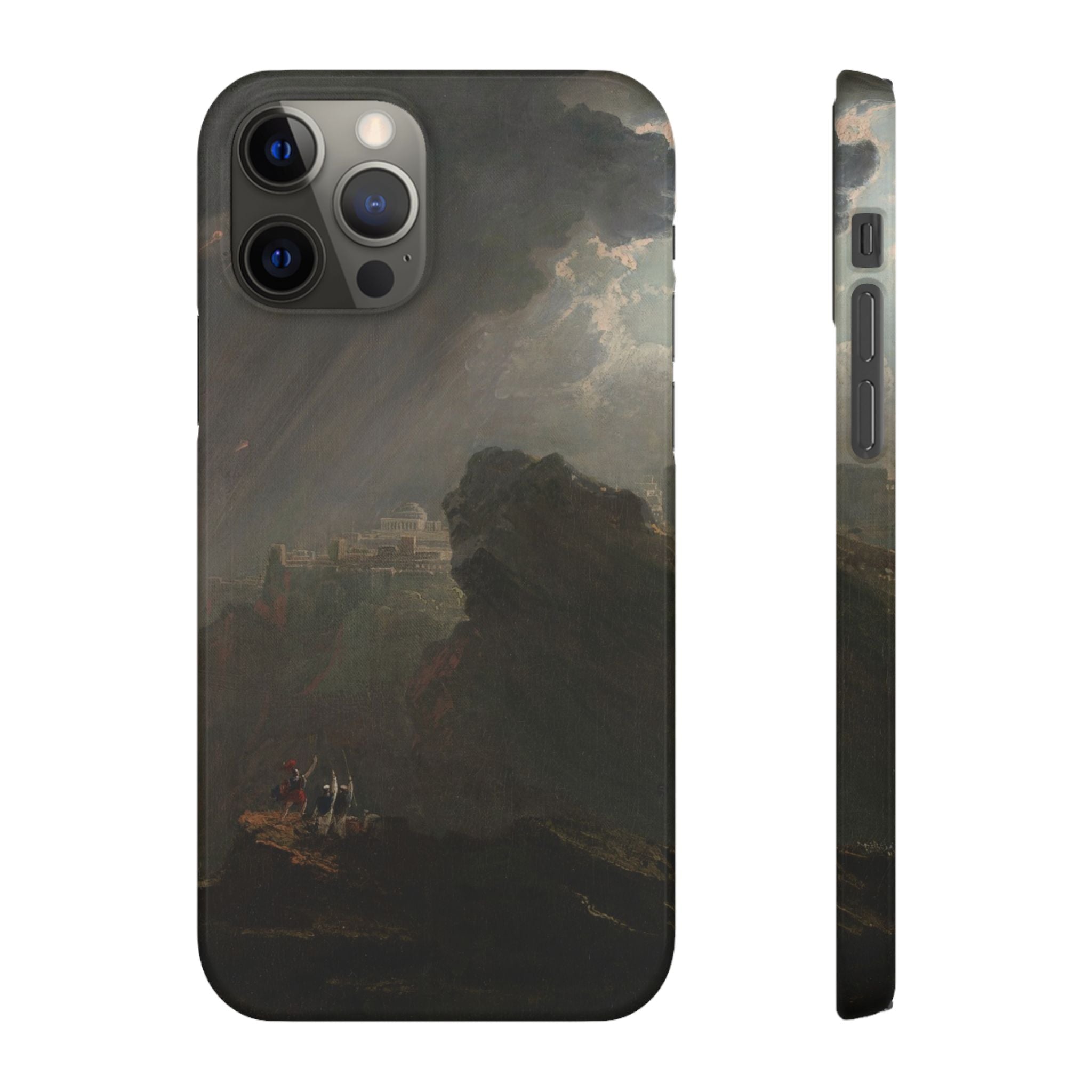 Joshua Commanding the Sun to Stand Still by John Martin - iPhone Slim Case