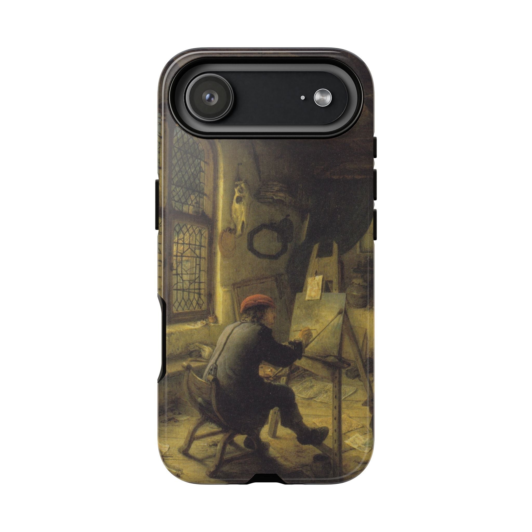 The Painter in His Workshop by Adriaen van Ostade - iPhone Tough Case