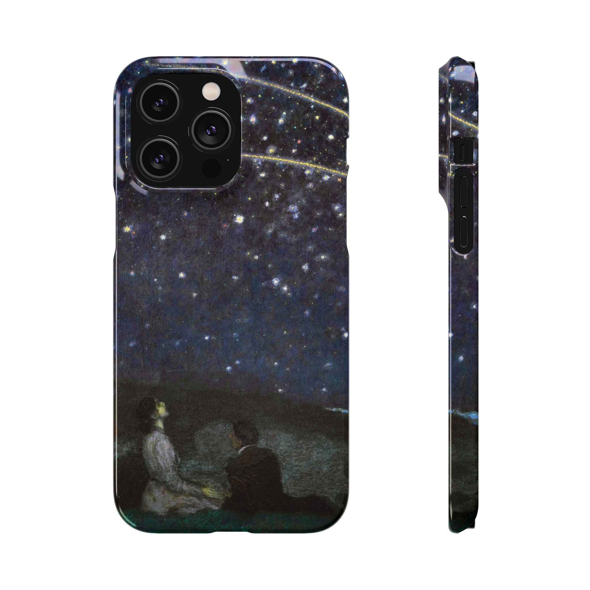 Falling Stars by Franz von Stuck - iPhone Slim Case