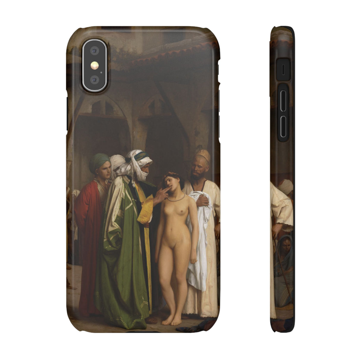 Le Marche d'esclaves by Jean-Leon Gerome - iPhone Slim Case
