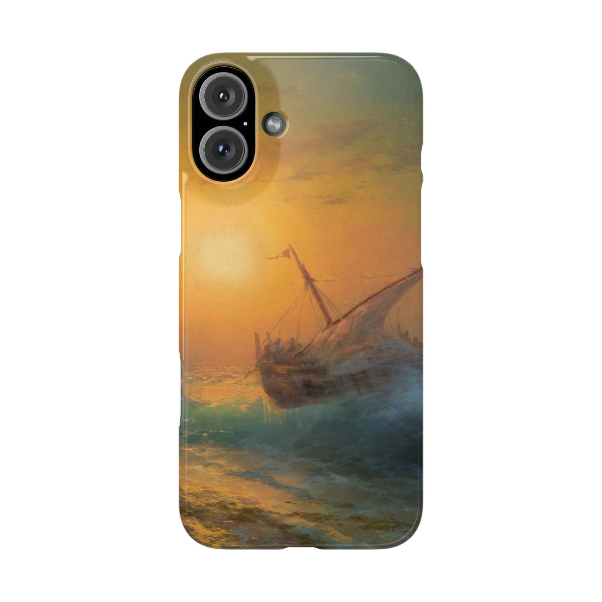 Stormy Sea at Sunset by Ivan Aivazovsky - iPhone Slim Case