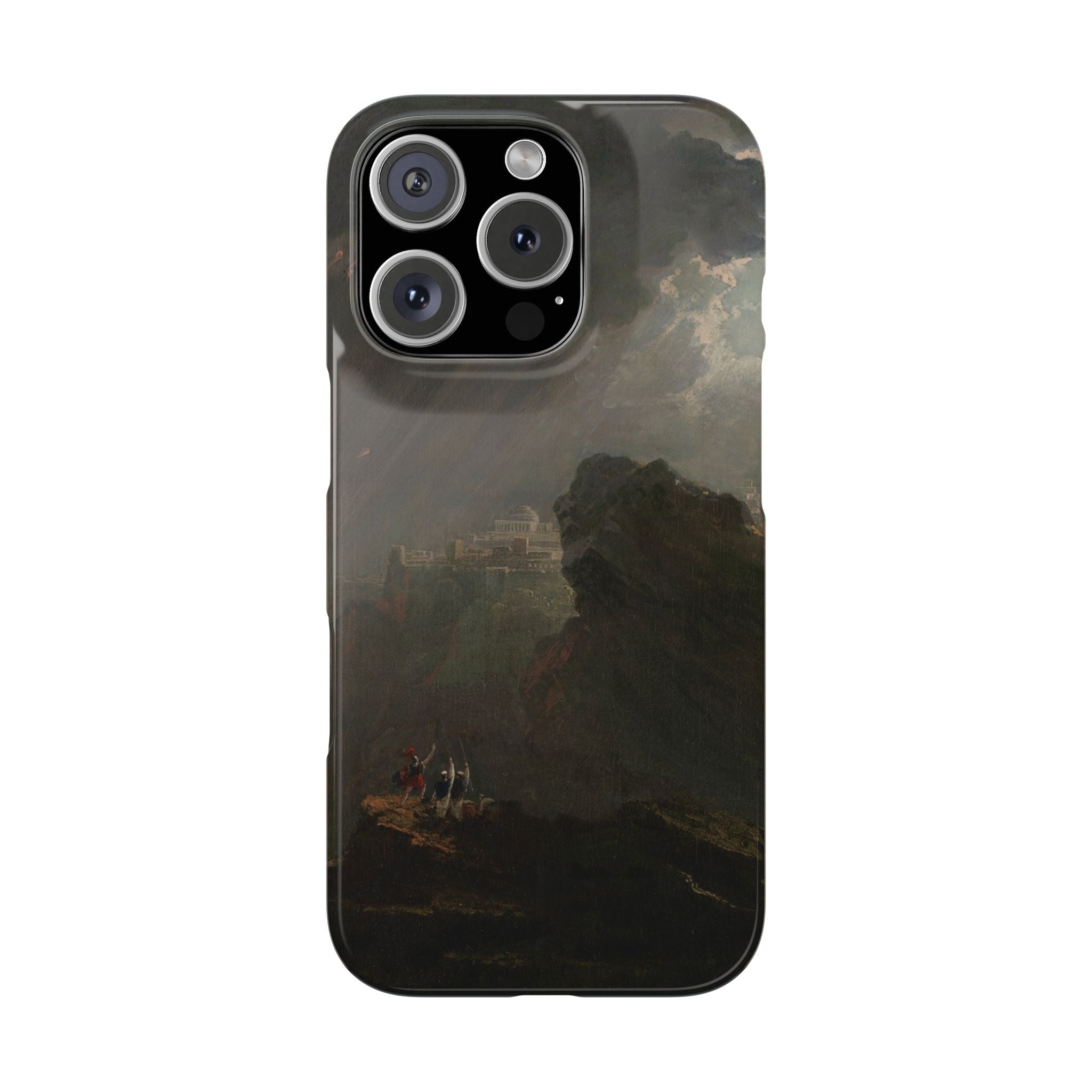 Joshua Commanding the Sun to Stand Still by John Martin - iPhone Slim Case