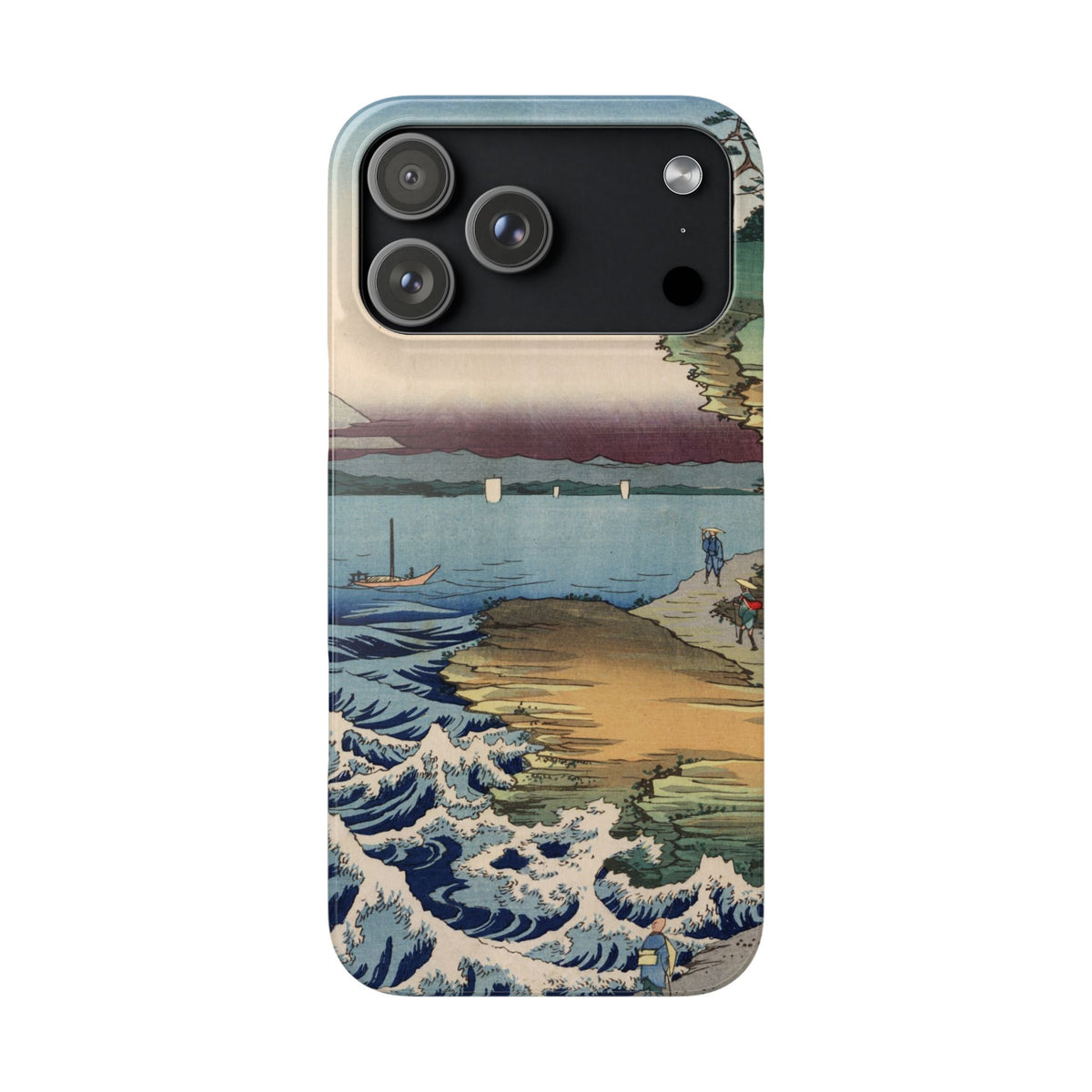 The Hota Coast in Awa Province by Utagawa Hiroshige - iPhone Slim Case