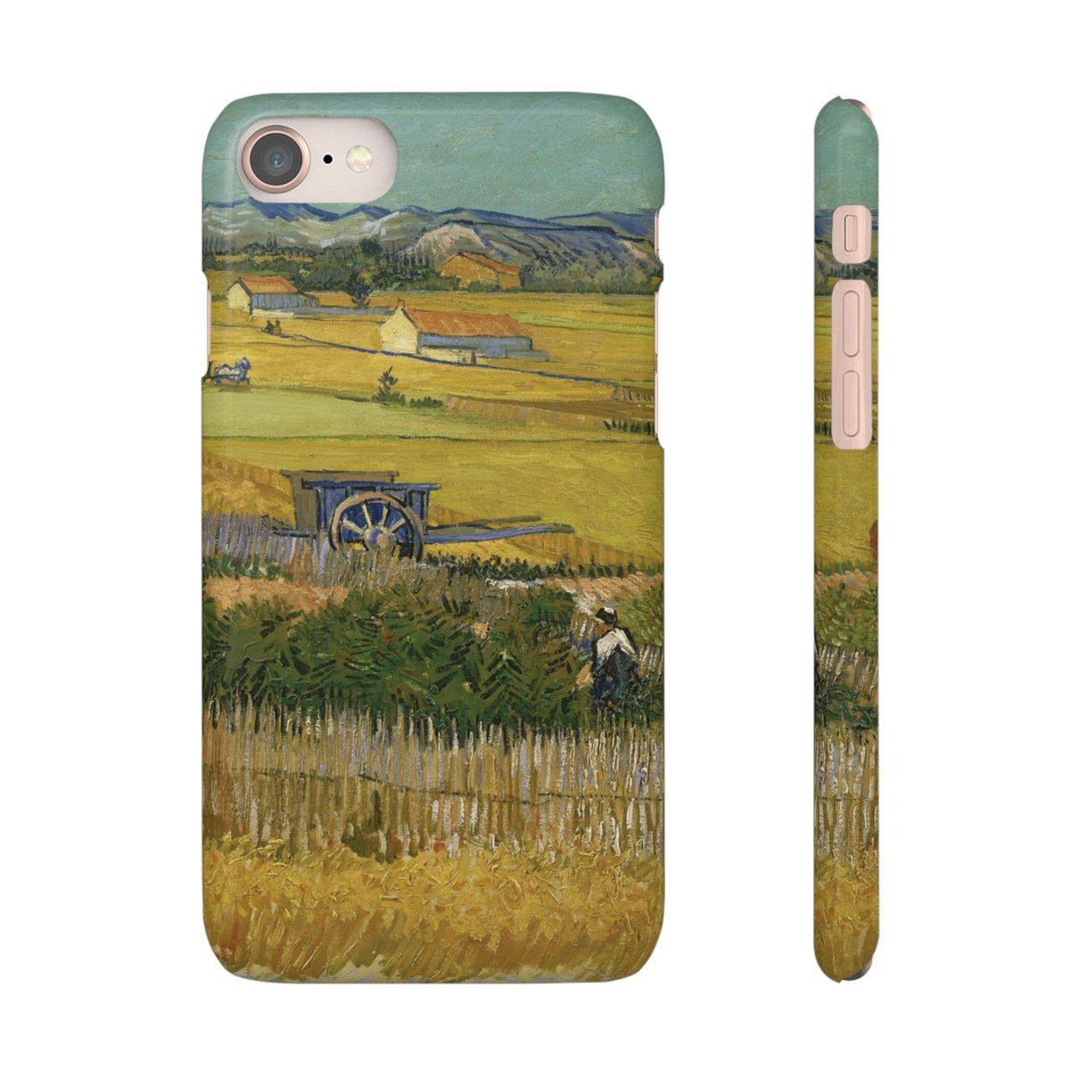 Harvest at La Crau by Vincent van Gogh - iPhone Slim Case