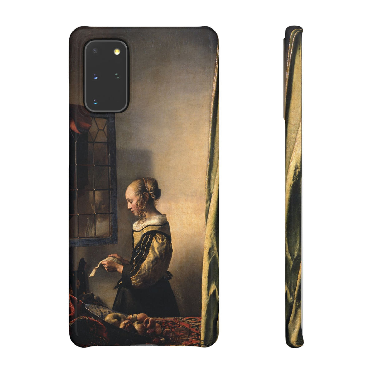 Girl Reading a Letter by an Open Window by Johannes Vermeer - Samsung Slim Case