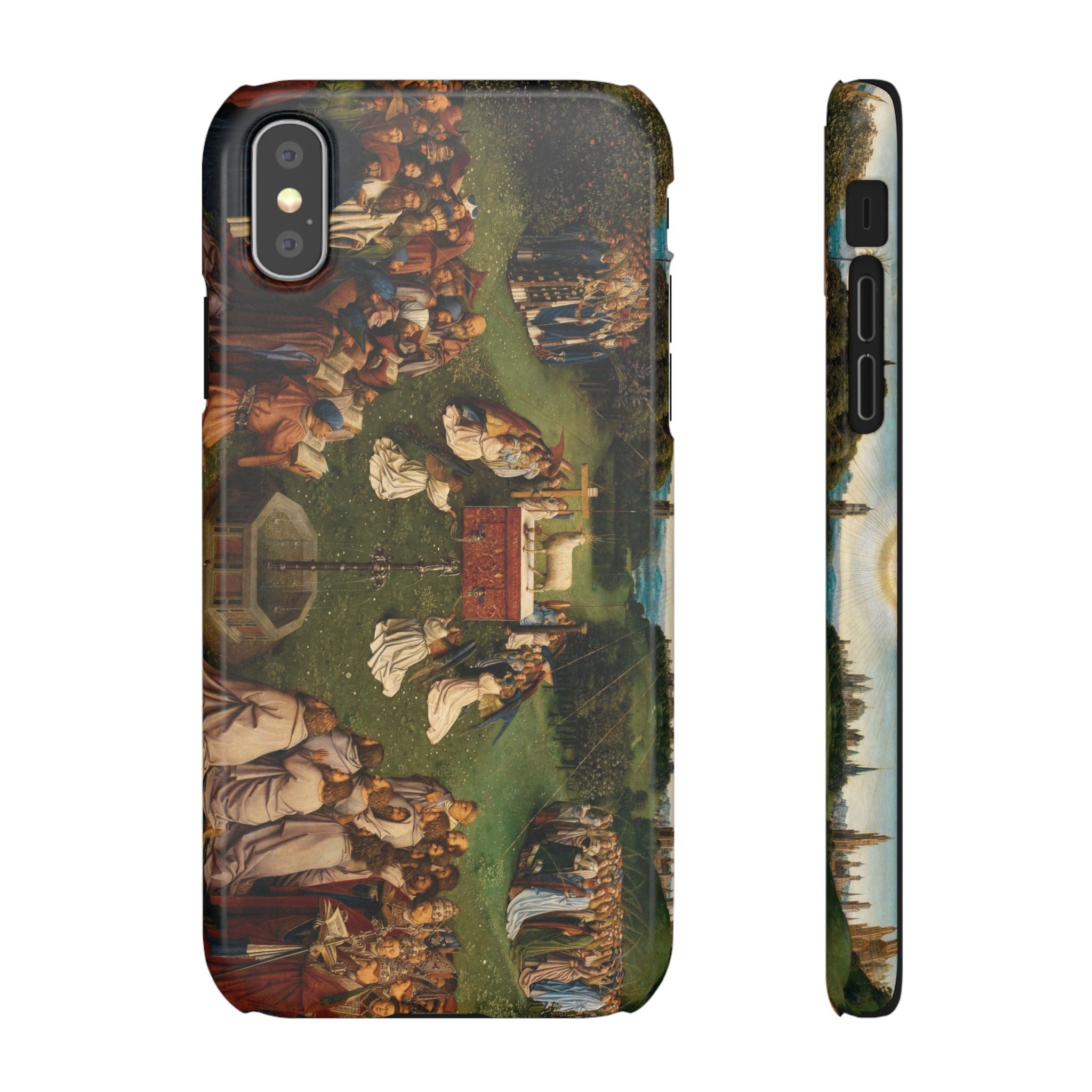 Adoration of the Lamb from the Ghent Altarpiece by Hubert van Eyck- iPhone Slim Case