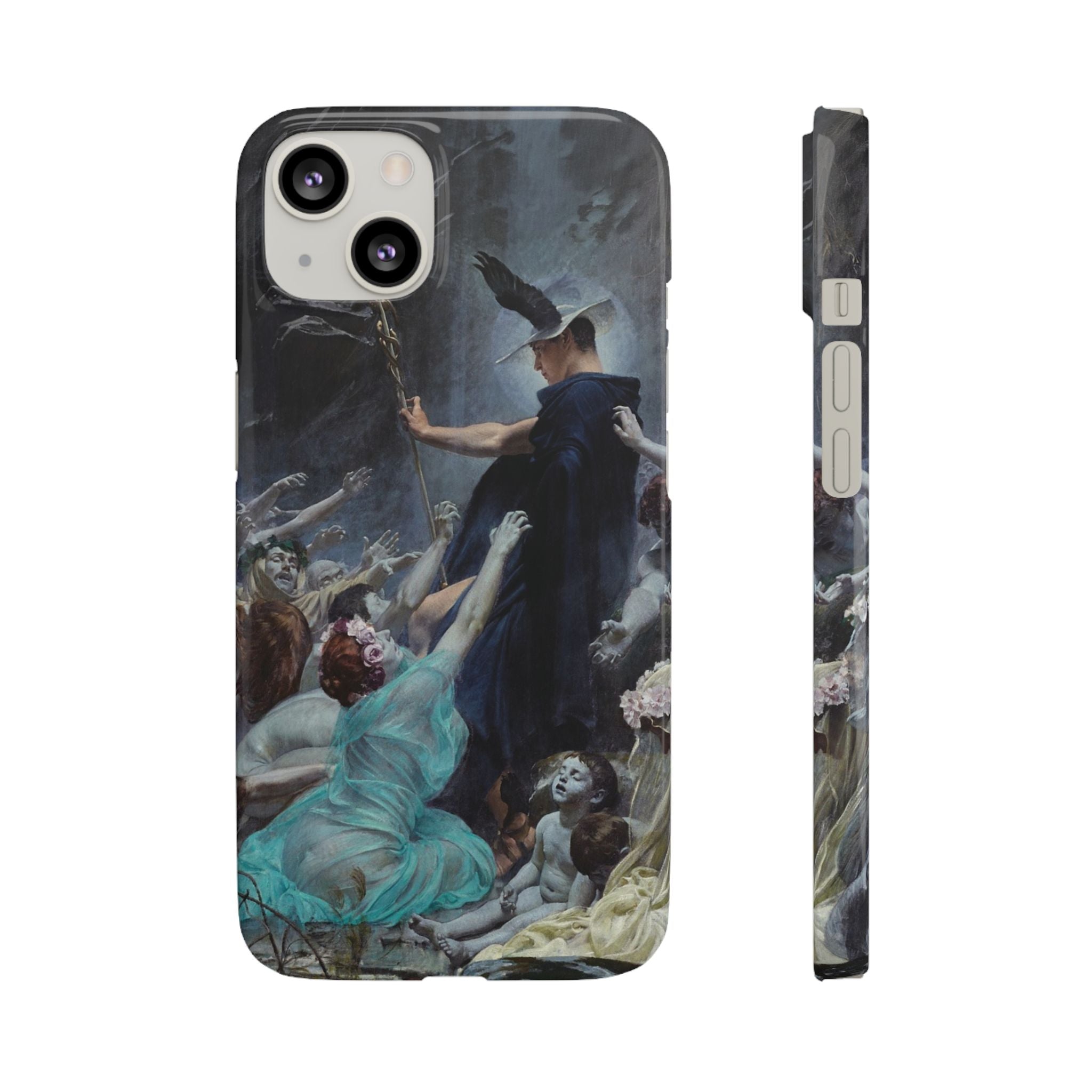 The Souls of Acheron by Adolf Hiremy-Hirschl - iPhone Slim Case