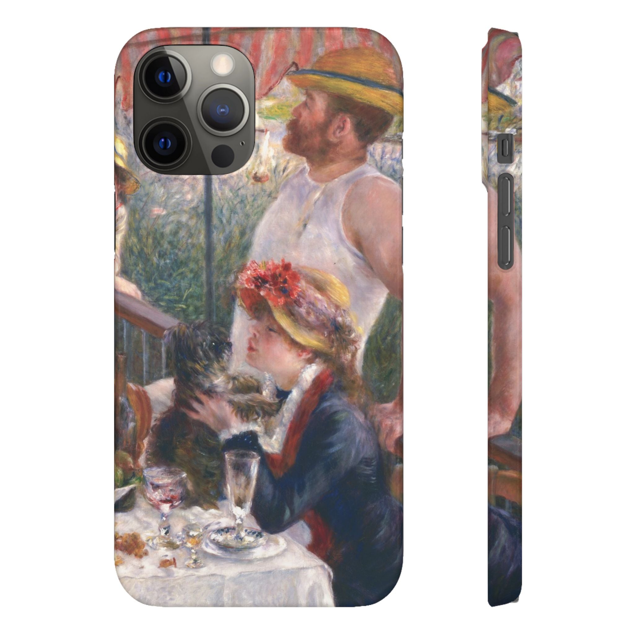 Luncheon of the Boating Party by Pierre Auguste Renoir - iPhone Slim Case