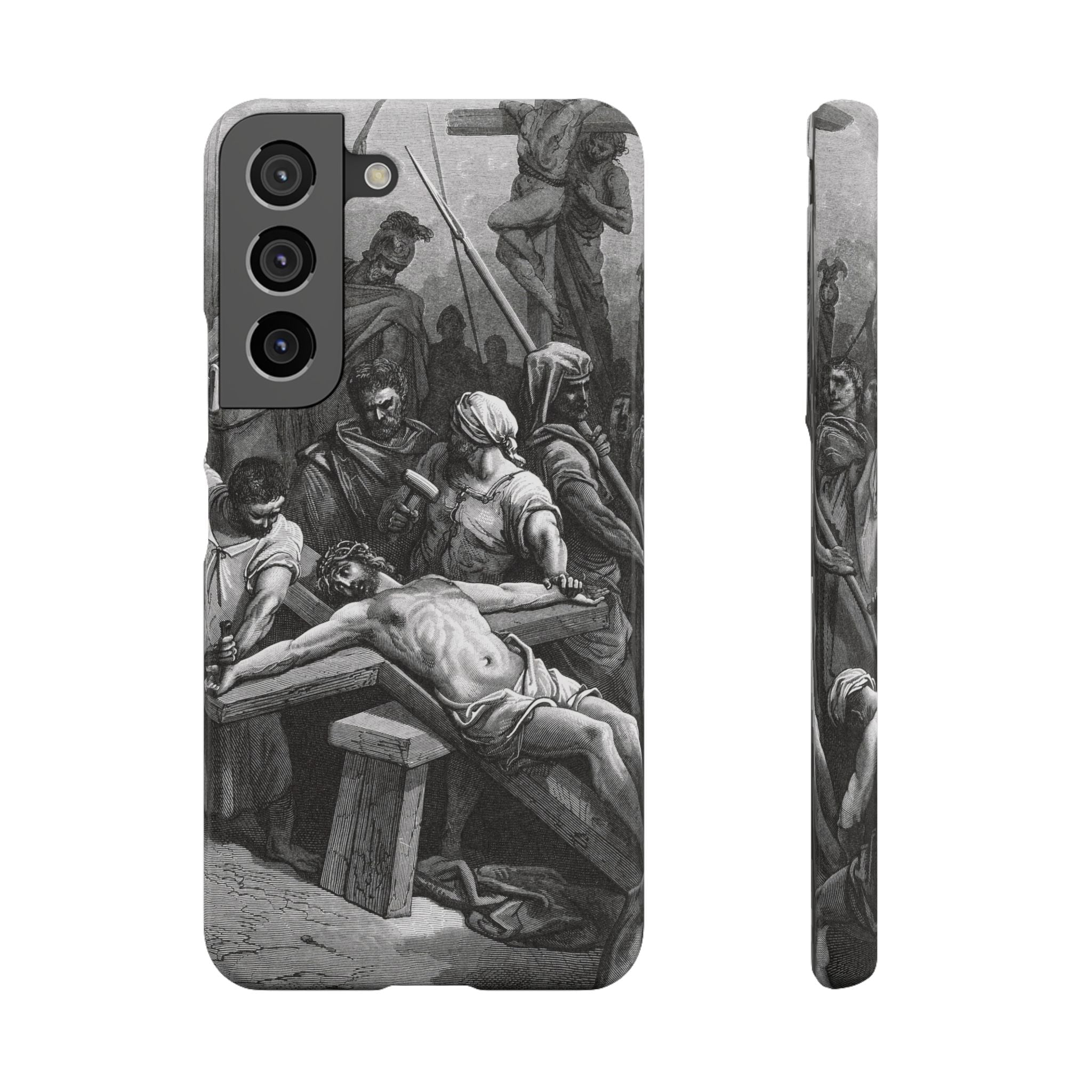 Crucifixion of Jesus by Gustave Doré - Samsung Slim Case