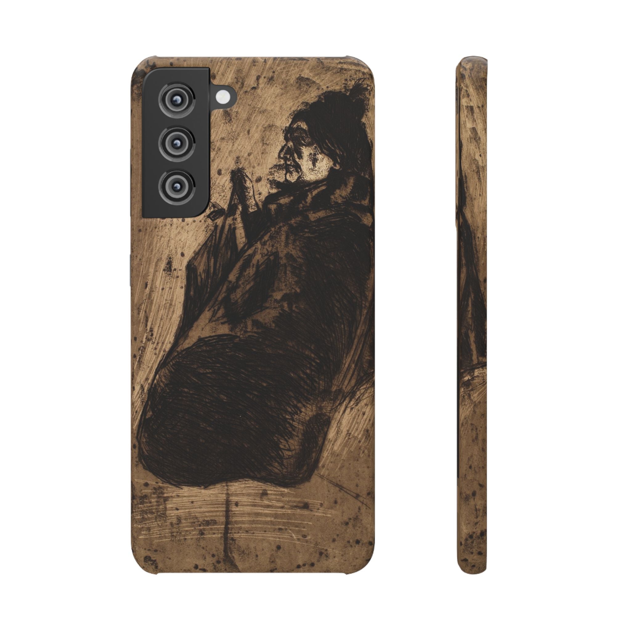 Old Woman by Edvard Munch - Samsung Slim Case