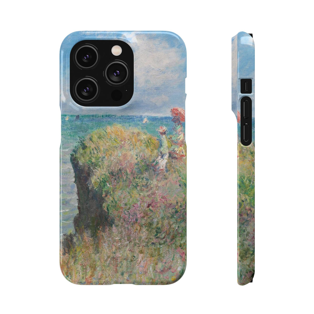Cliff Walk at Pourville by Claude Monet - iPhone Slim Case